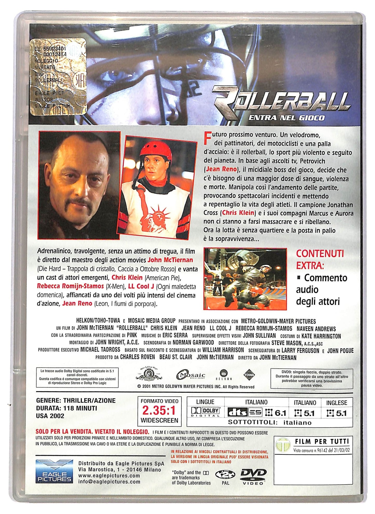 EBOND Rollerball Entra nel gioco EDITORIALE DVD D788940