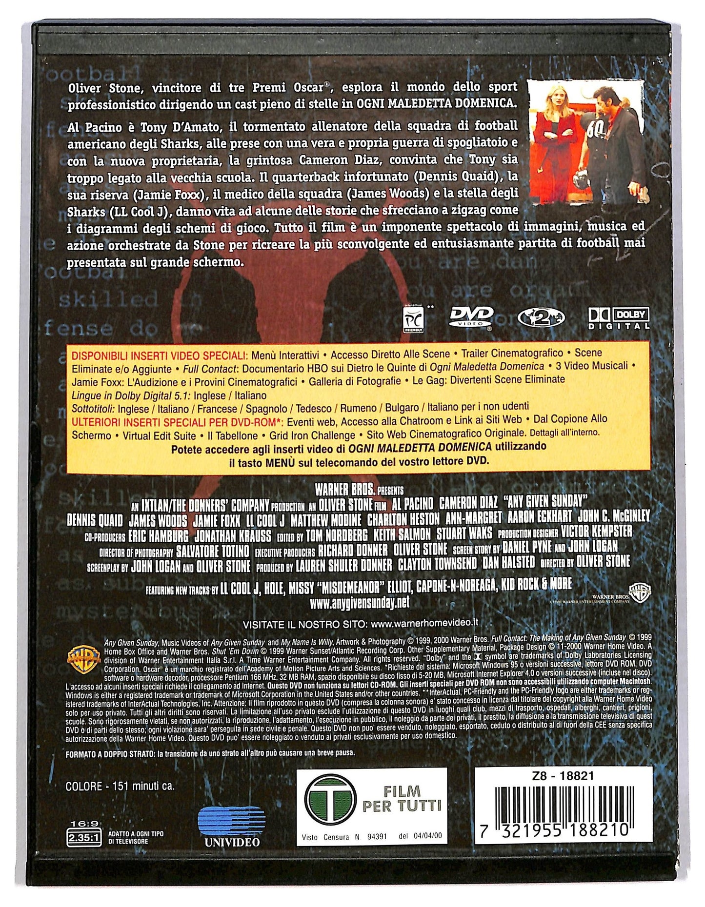 EBOND Ogni maledetta domenica SNAPPER DVD D789009