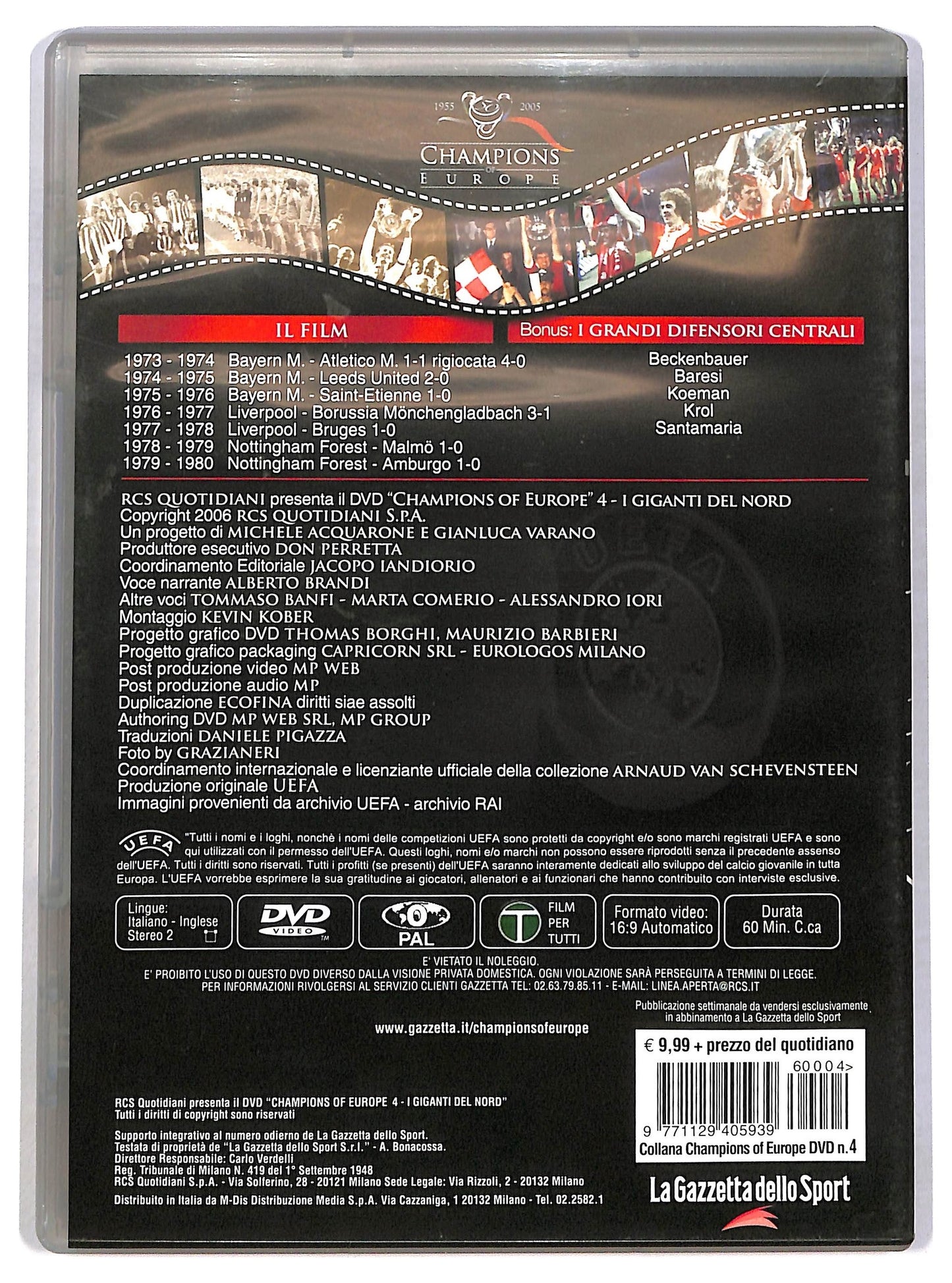 EBOND I giganti del nord - 50 anni di coppa dei campioni vol 4 EDITORIALE DVD D789232