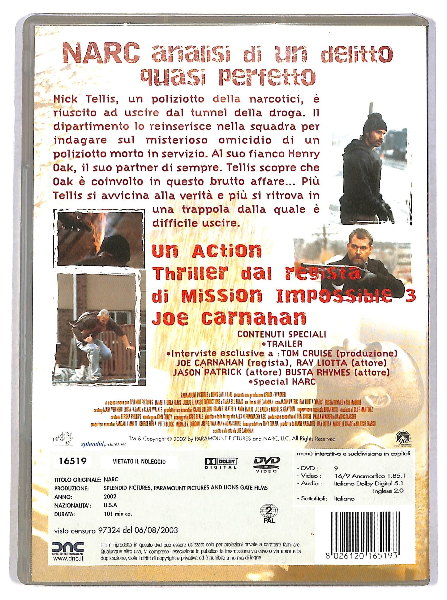 EBOND Narc - Analisi di un delitto DVD D789357