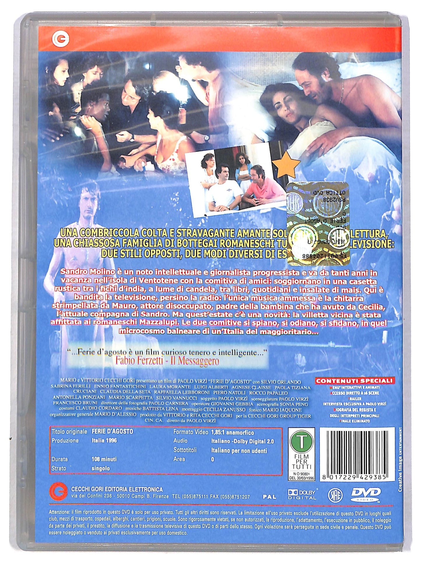 EBOND ferie d'agosto DVD D789422
