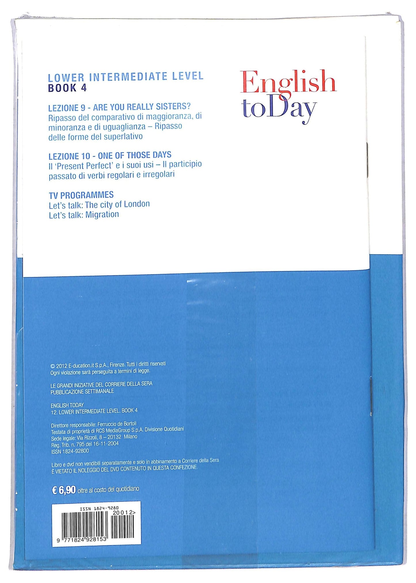 EBOND English To Day Volume 12 Slipcase EDITORIALE DVD D789430