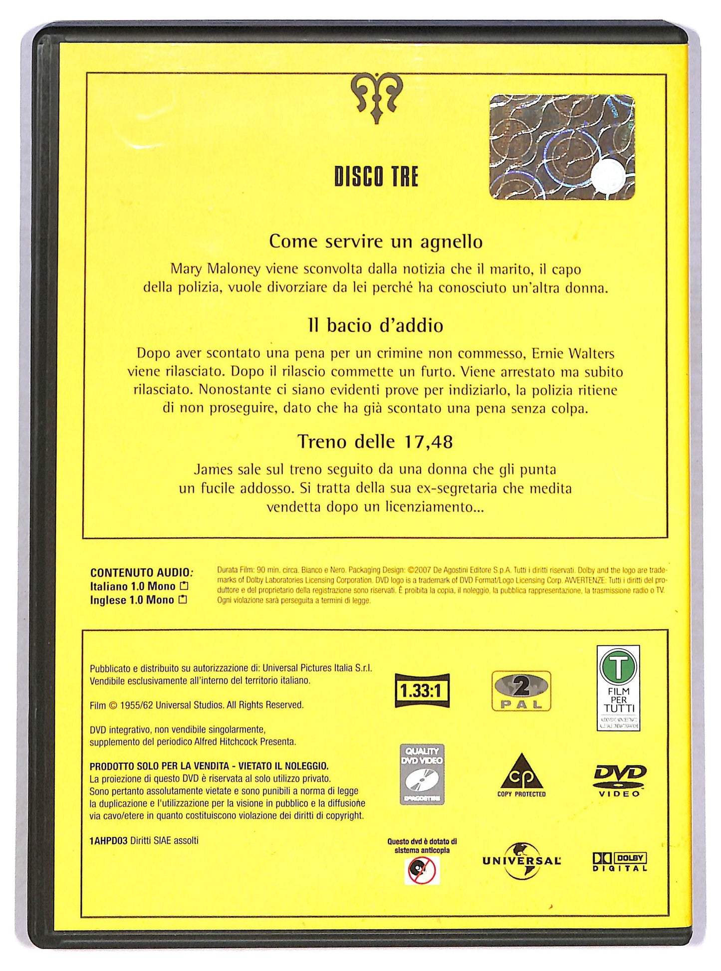 EBOND Alfred Hitchcock presenta: Disco Tre EDITORIALE DVD D789434