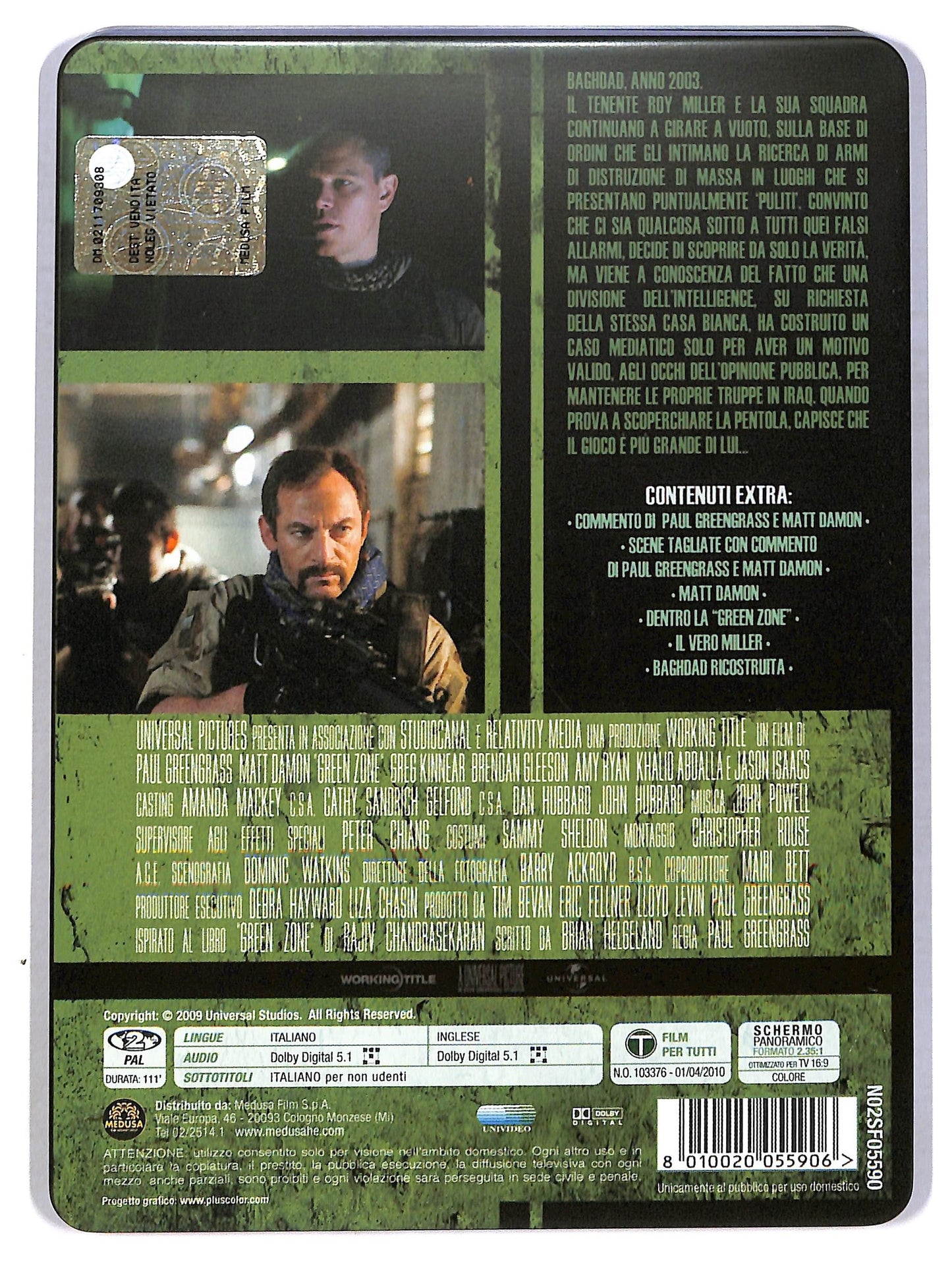 EBOND green zone STEELBOOK DVD D789447