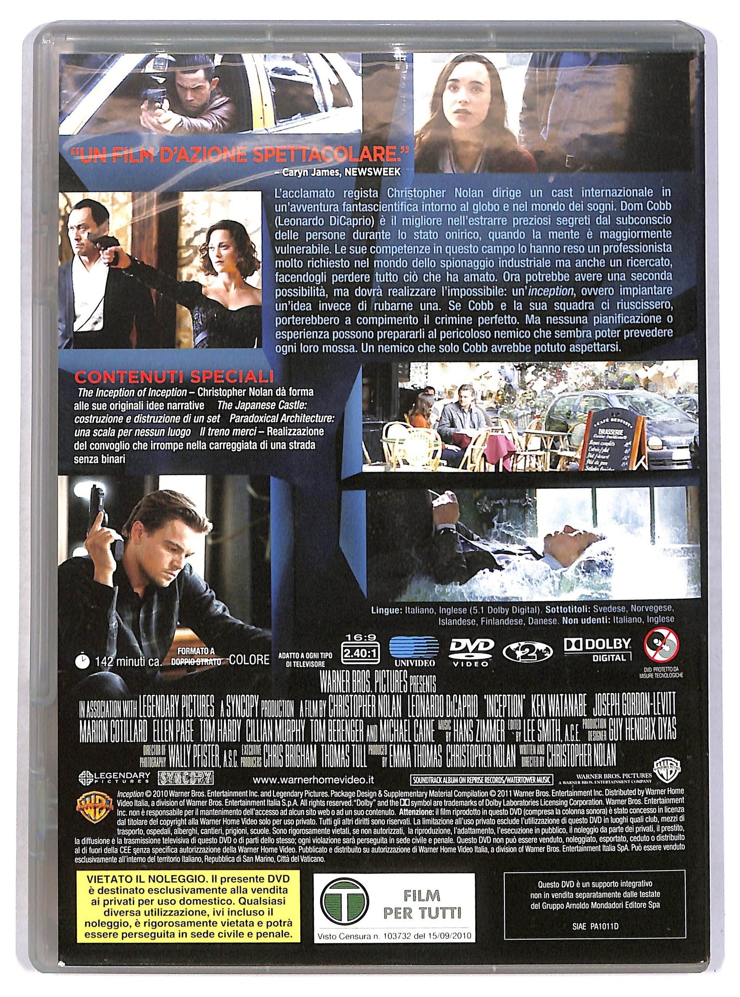 EBOND Inception EDITORIALE DVD D789463