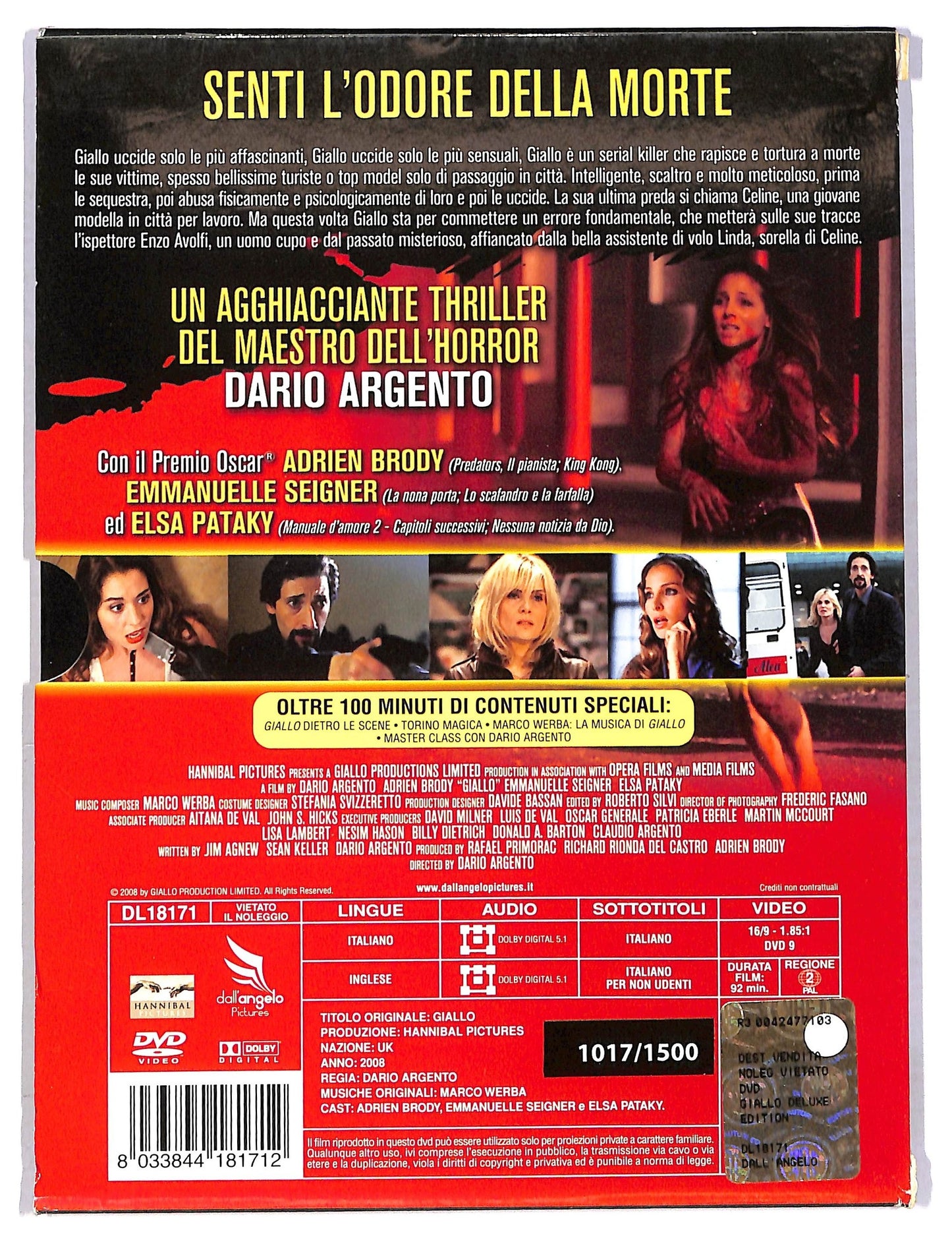 EBOND Giallo Deluxe Edition 2 Dischi Dvd DVD D789528
