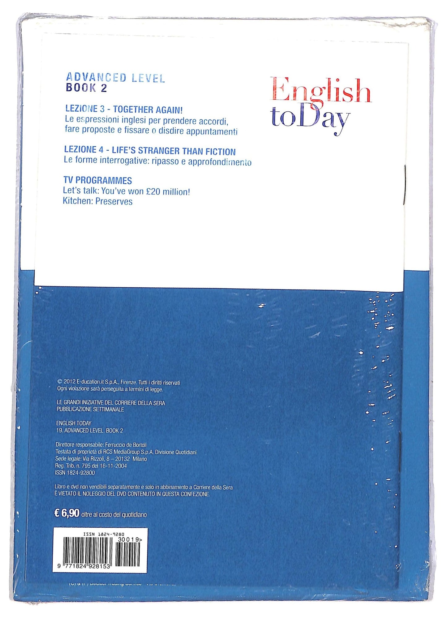 EBOND English To Day Volume 19 Slipcase EDITORIALE DVD D789602