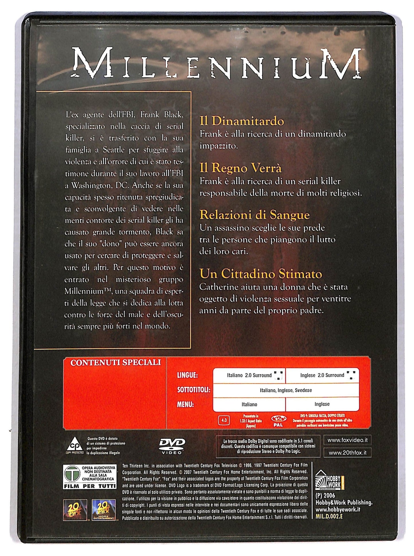 EBOND Millennium Prima Stagione Volume 2 EDITORIALE DVD D789606