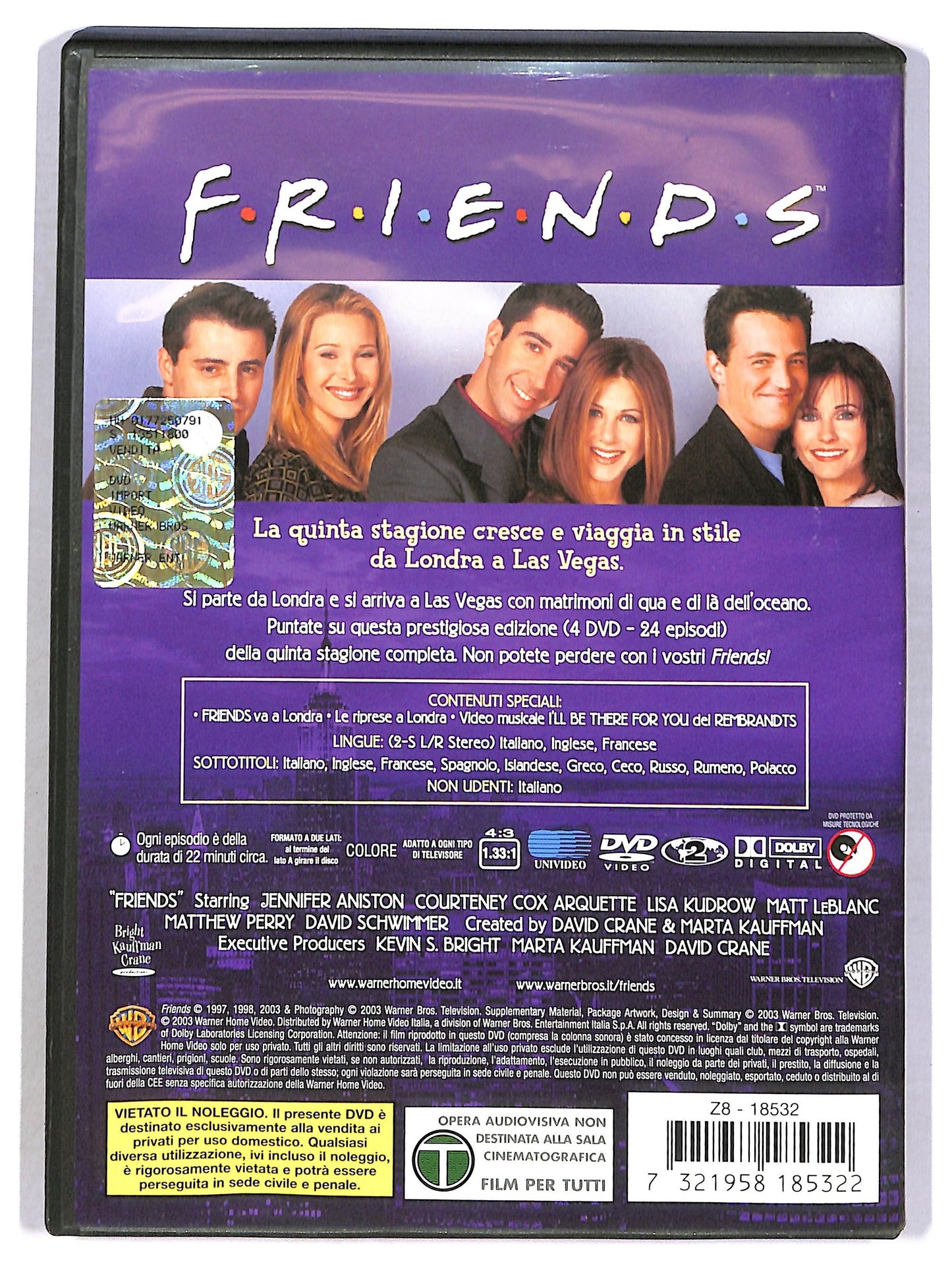 EBOND Friends La Quinta Stagione Completa ( 4 Dischi ) DVD D789631