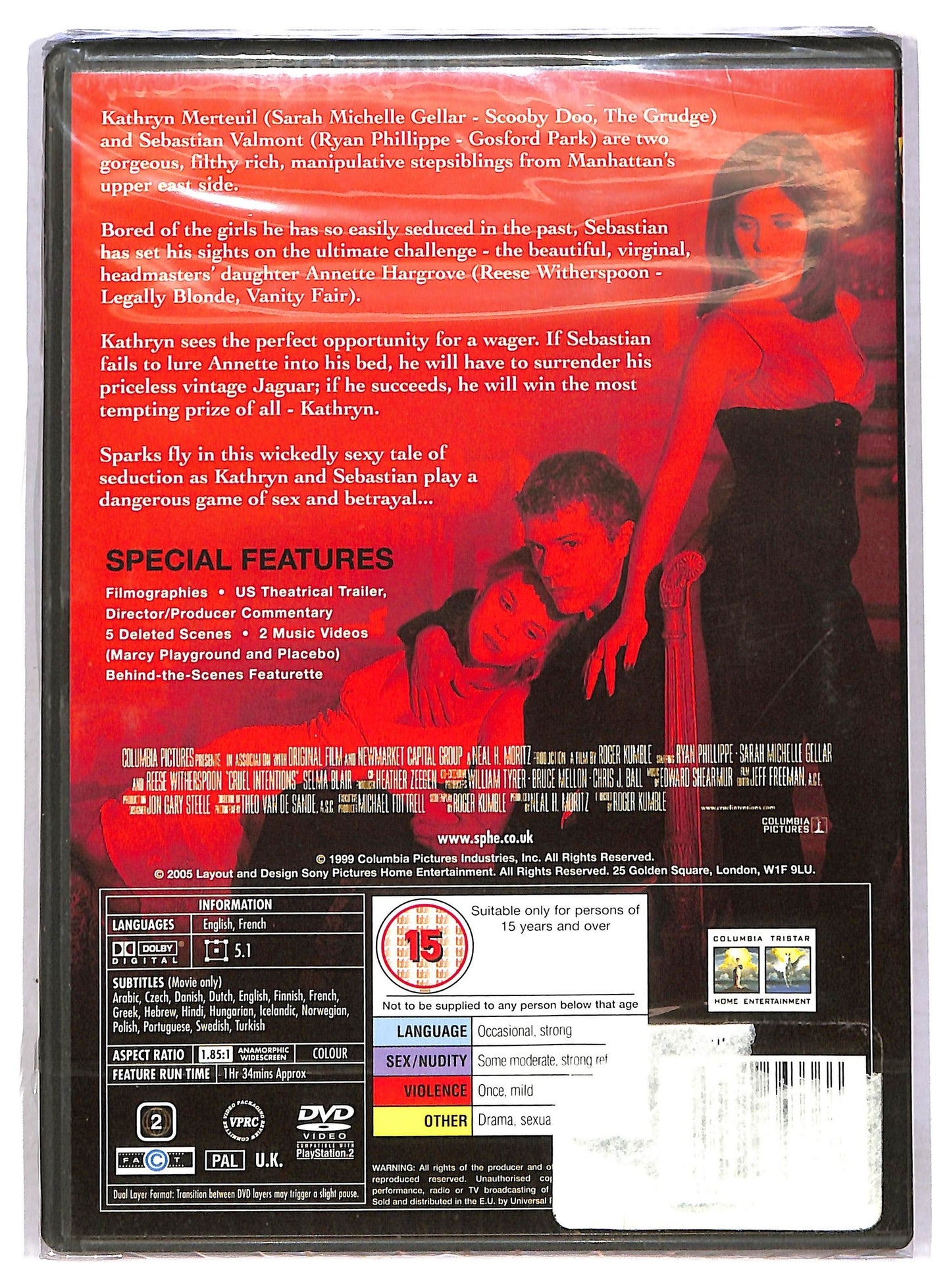 EBOND Cruel Intentions ( UK Version ) DVD D789652