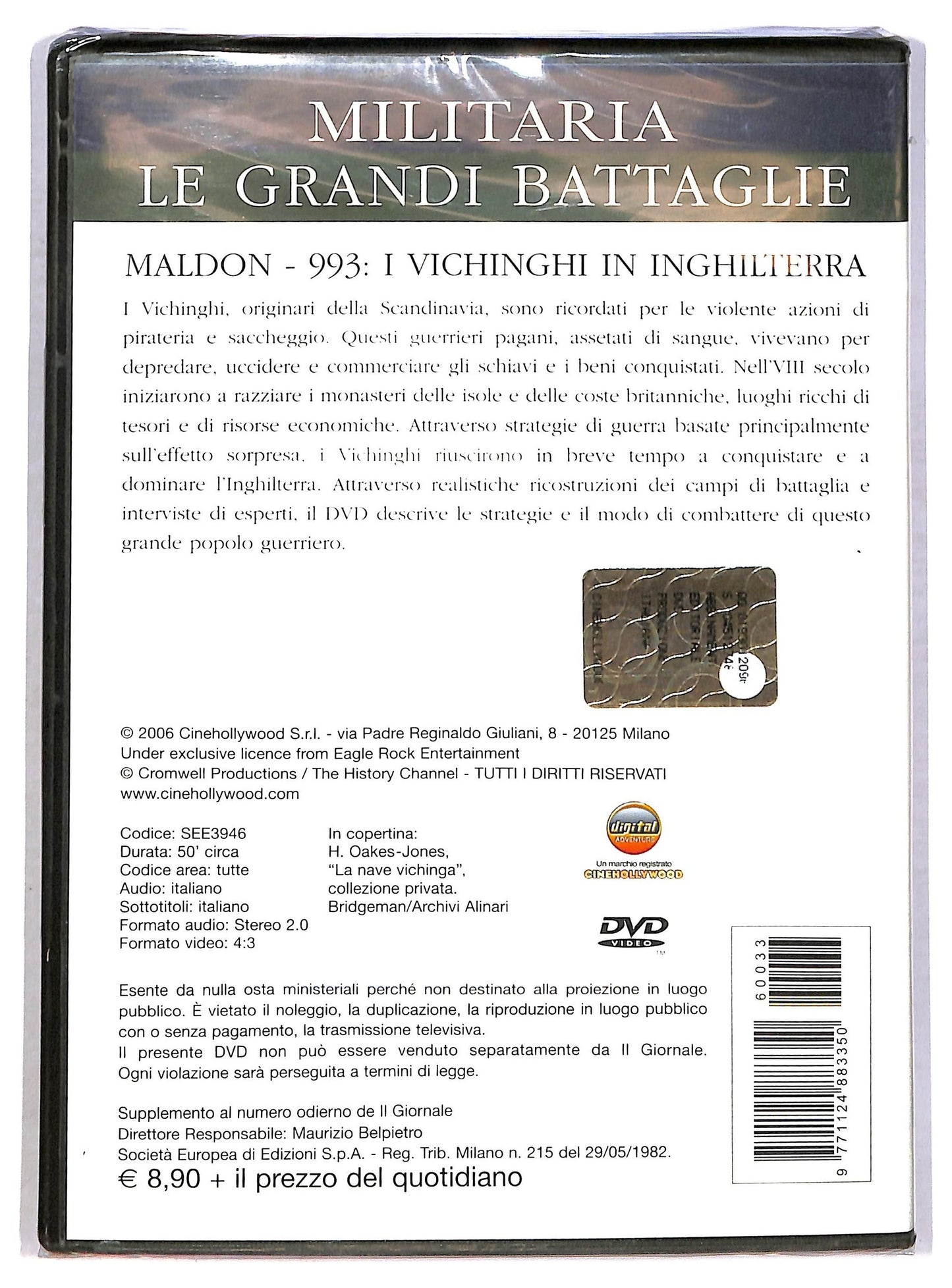 EBOND Militaria 33 - Maldon 993: I vichinghi in inghilterra EDITORIA DVD D789728