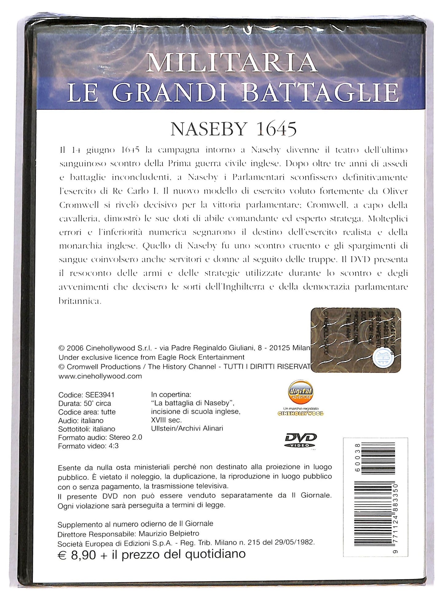 EBOND Grandi battaglie - Naseby 1645 vol.38 EDITORIALE DVD D789731