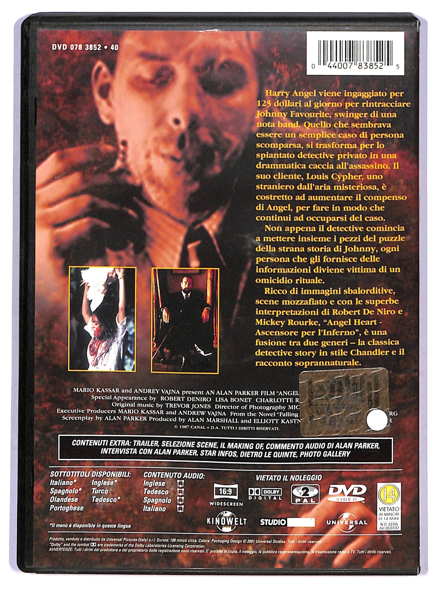 EBOND Angel Heart Ascensore per l'inferno DVD D789802