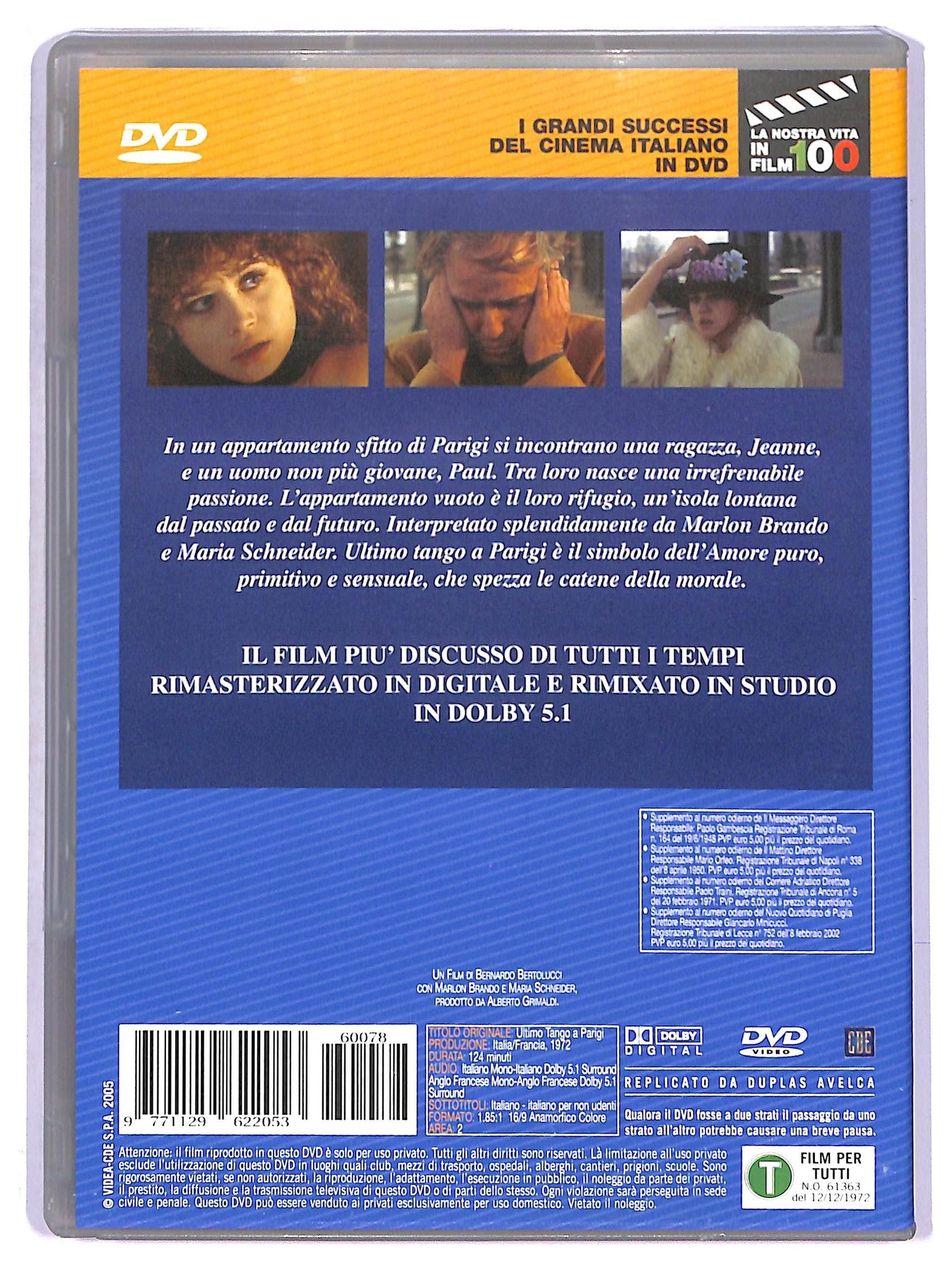 EBOND Ultimo Tango a Parigi DVD Editoriale D789921