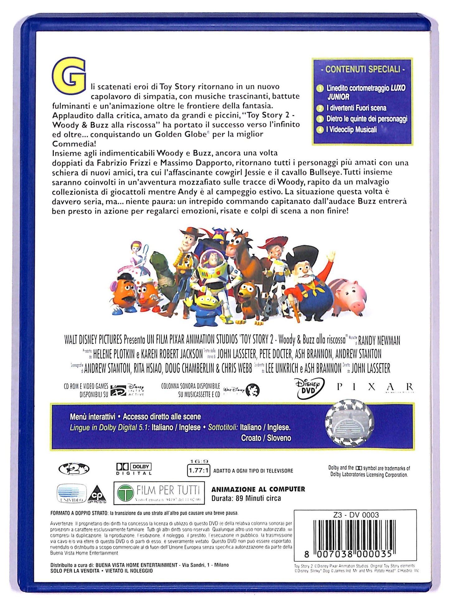 EBOND Toy Story 2 - Woody e Buzz alla riscossa DVD D790034