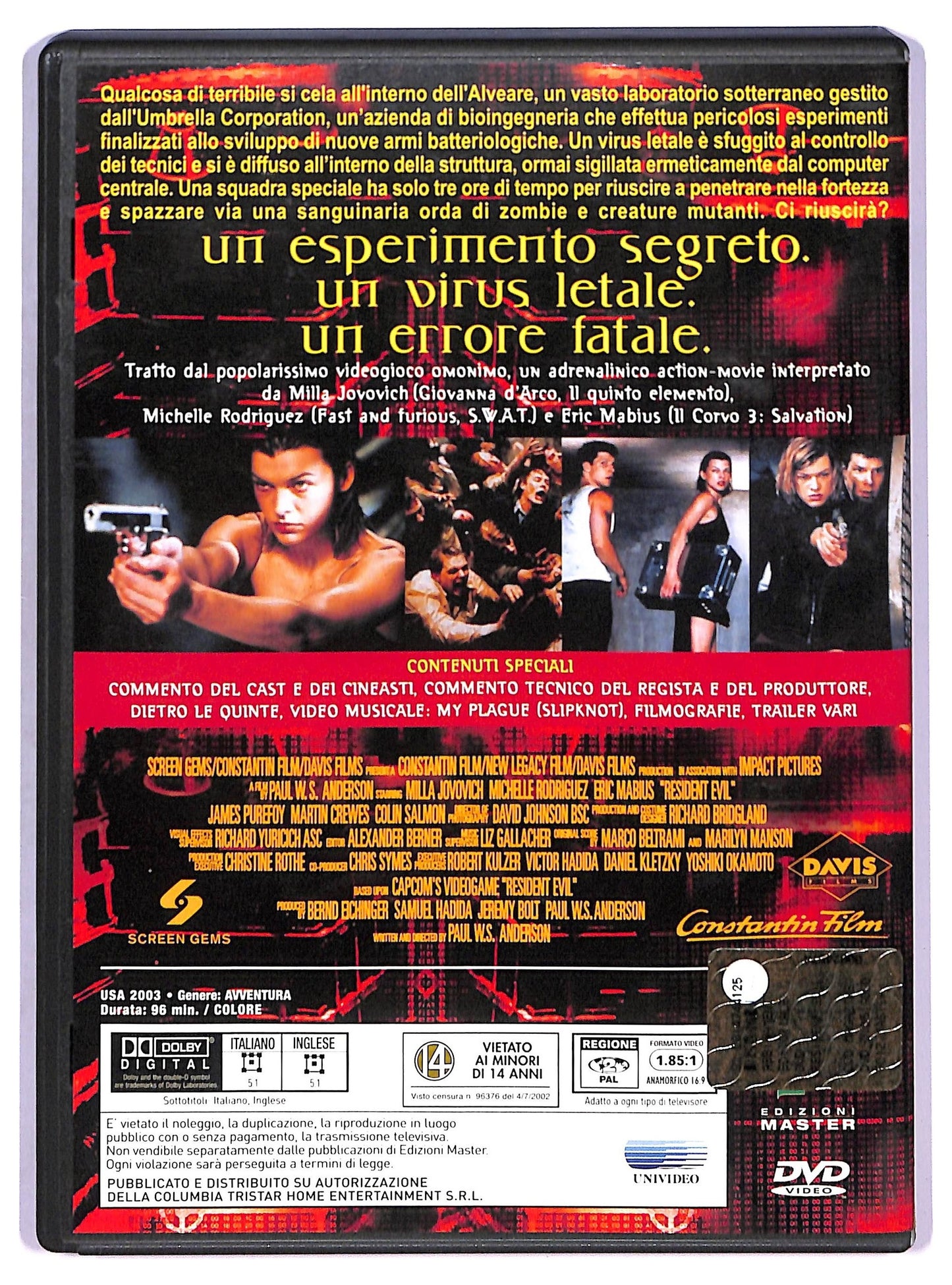 EBOND Resident Evil DVD Editoriale D790051