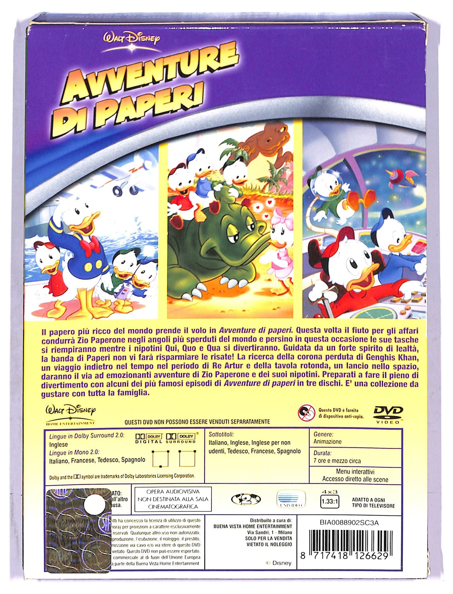 EBOND avventure di paperi, primo volume - 3 dischi DVD D790108