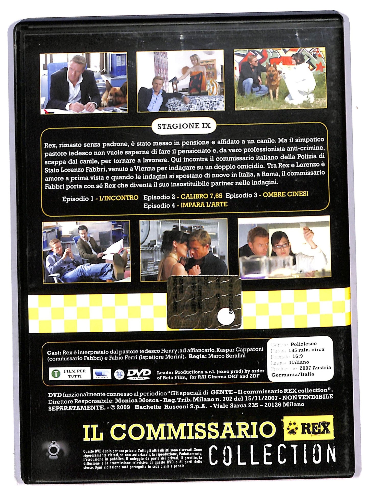 EBOND Il commissario rex stagione IX Episodi 1 - 4 EDITORIALE DVD D790301