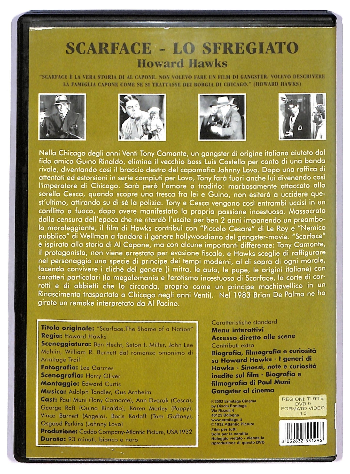 EBOND Scarface-lo Sfregiato- DVD D790337