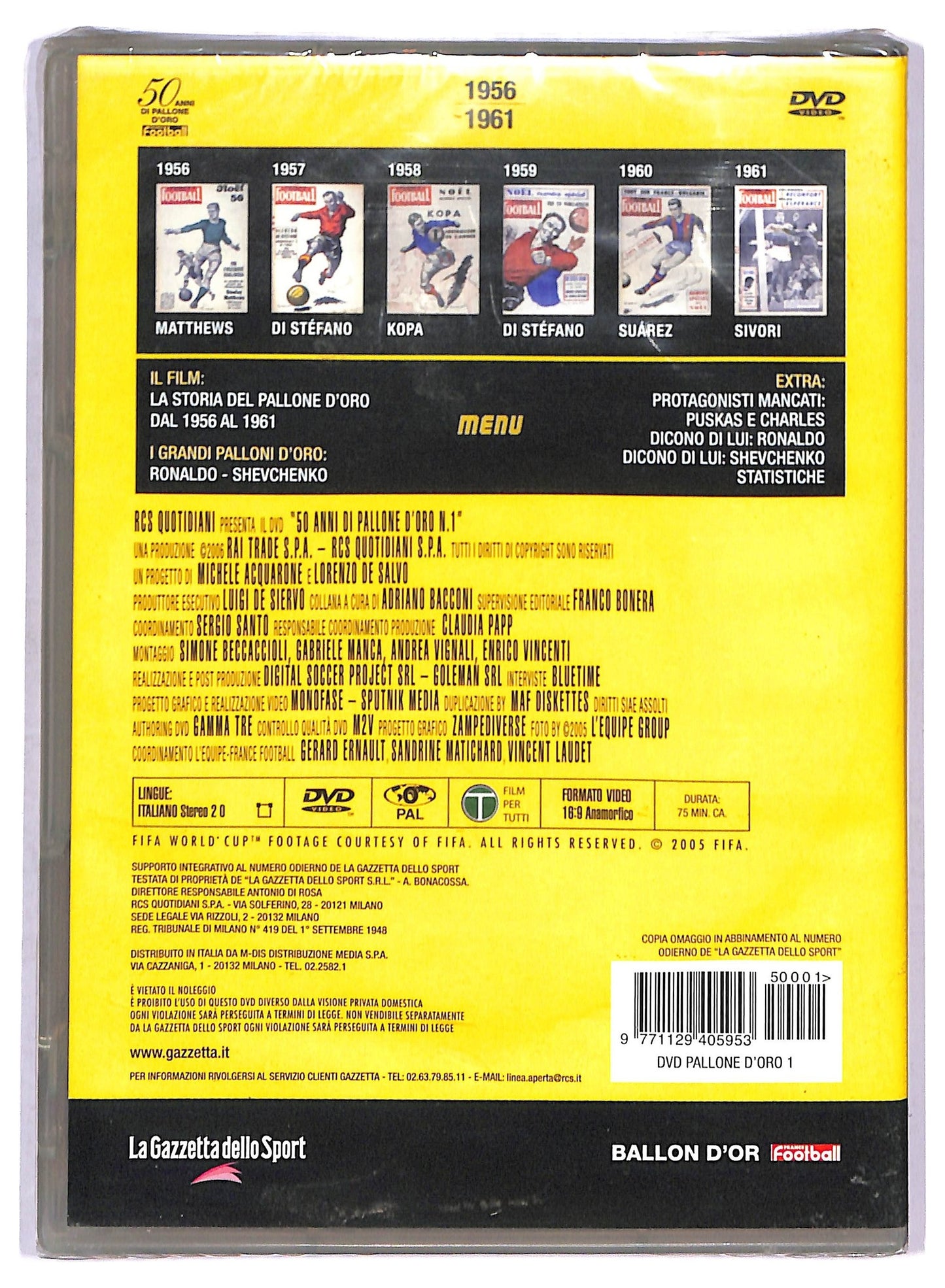 EBOND 50 anni di pallone d'oro Ronaldo Shevchenko vol.1 EDITORIALE DVD D790340