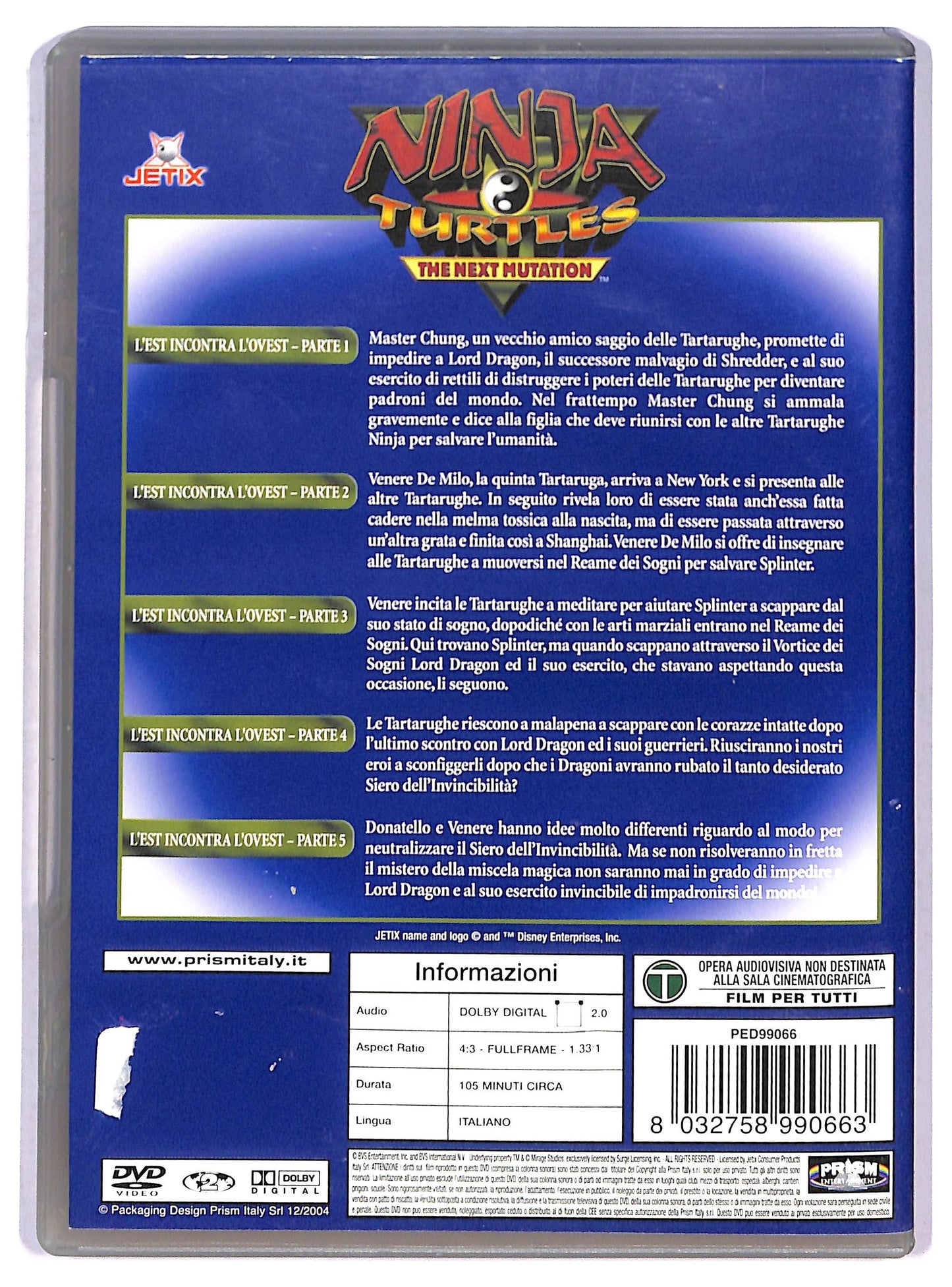 EBOND Ninja Turtles The Next Mutation - L'est Incontra L'ovest Vol.1 DVD D790360