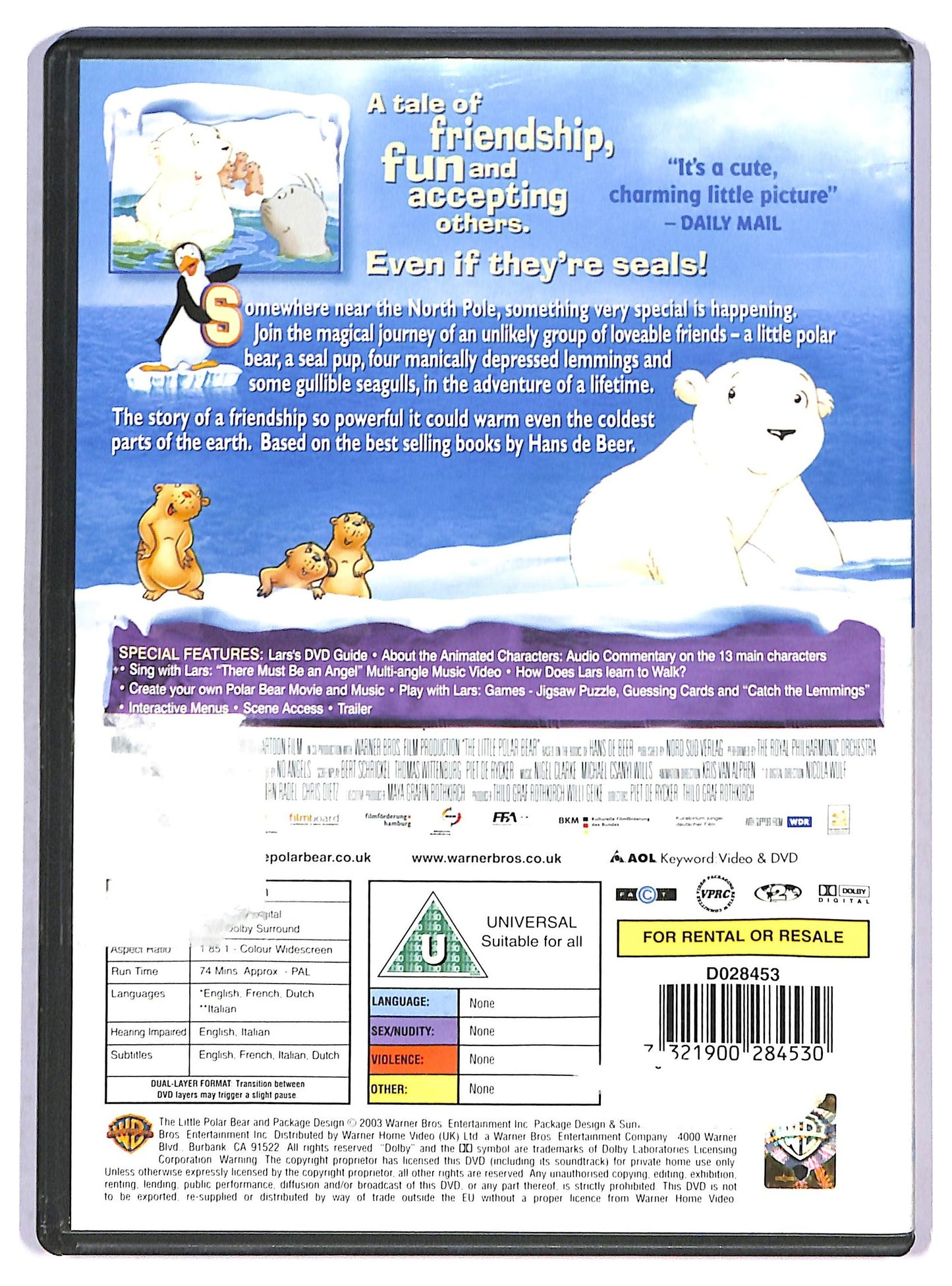 EBOND The Little Polar Bear edizione UK DVD D790363