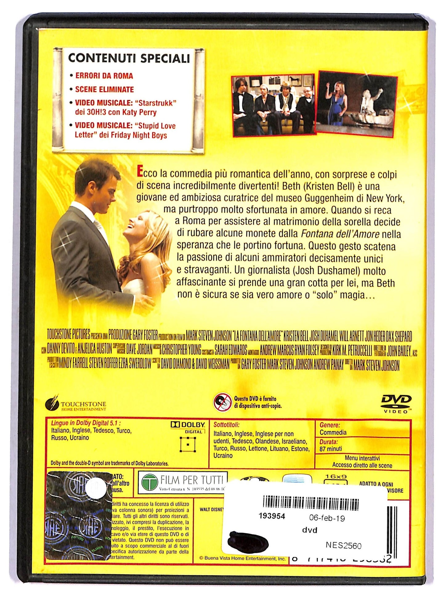 EBOND la fontana dell'amore DVD D790415