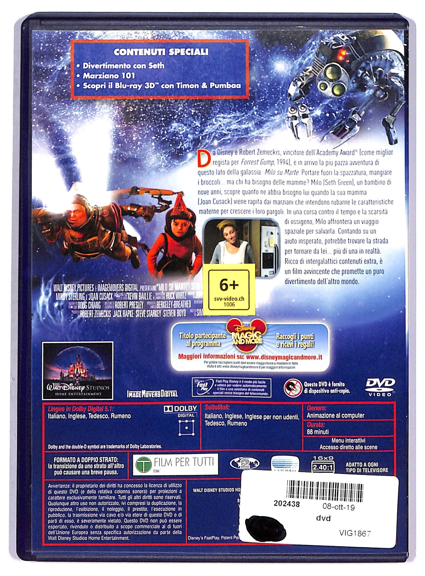 EBOND Milo Su Marte DVD D790424