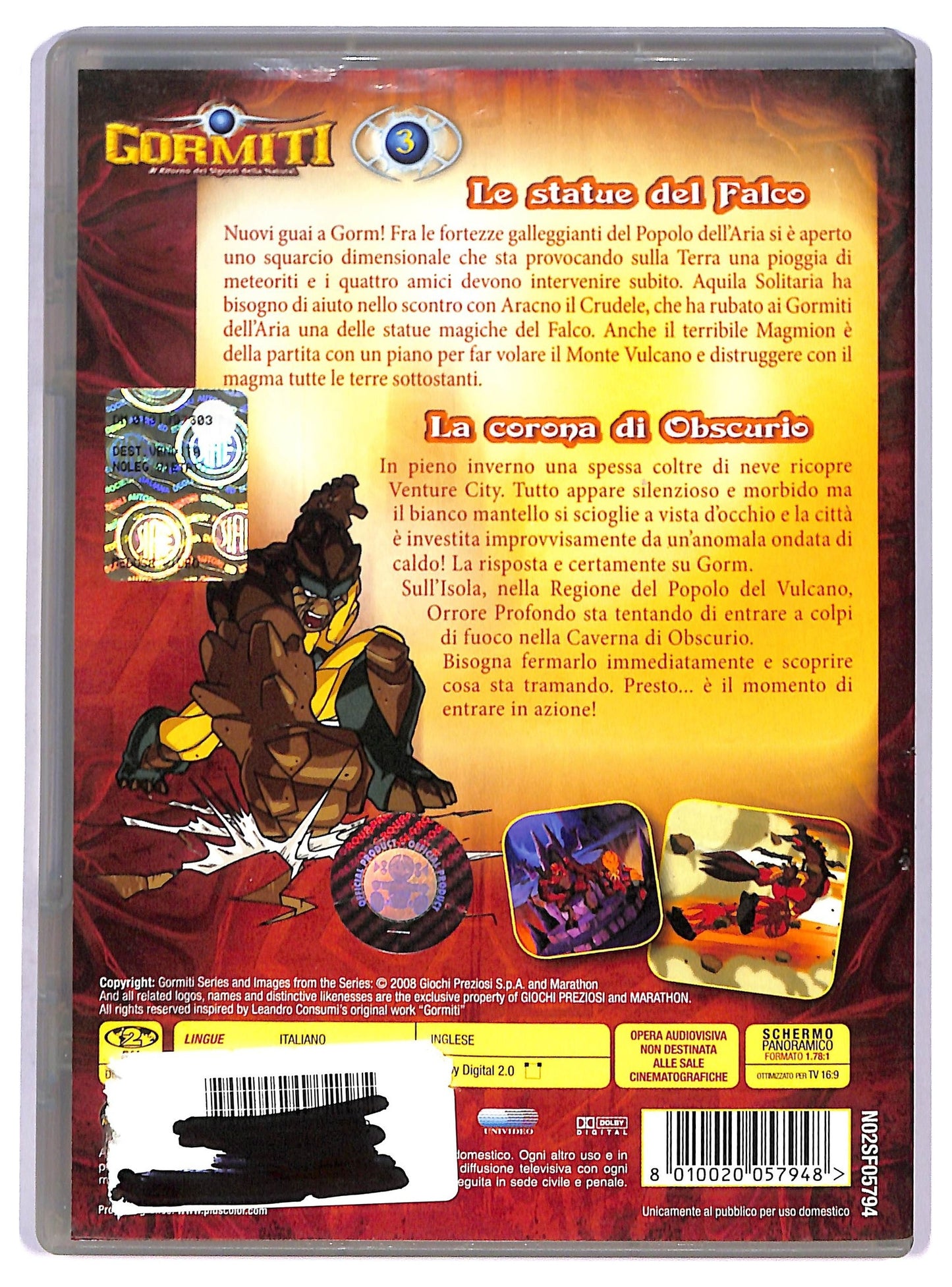 EBOND Gormiti Le Statue Del Falco - La Corona Di Obscurio Vol. 3 DVD D790451