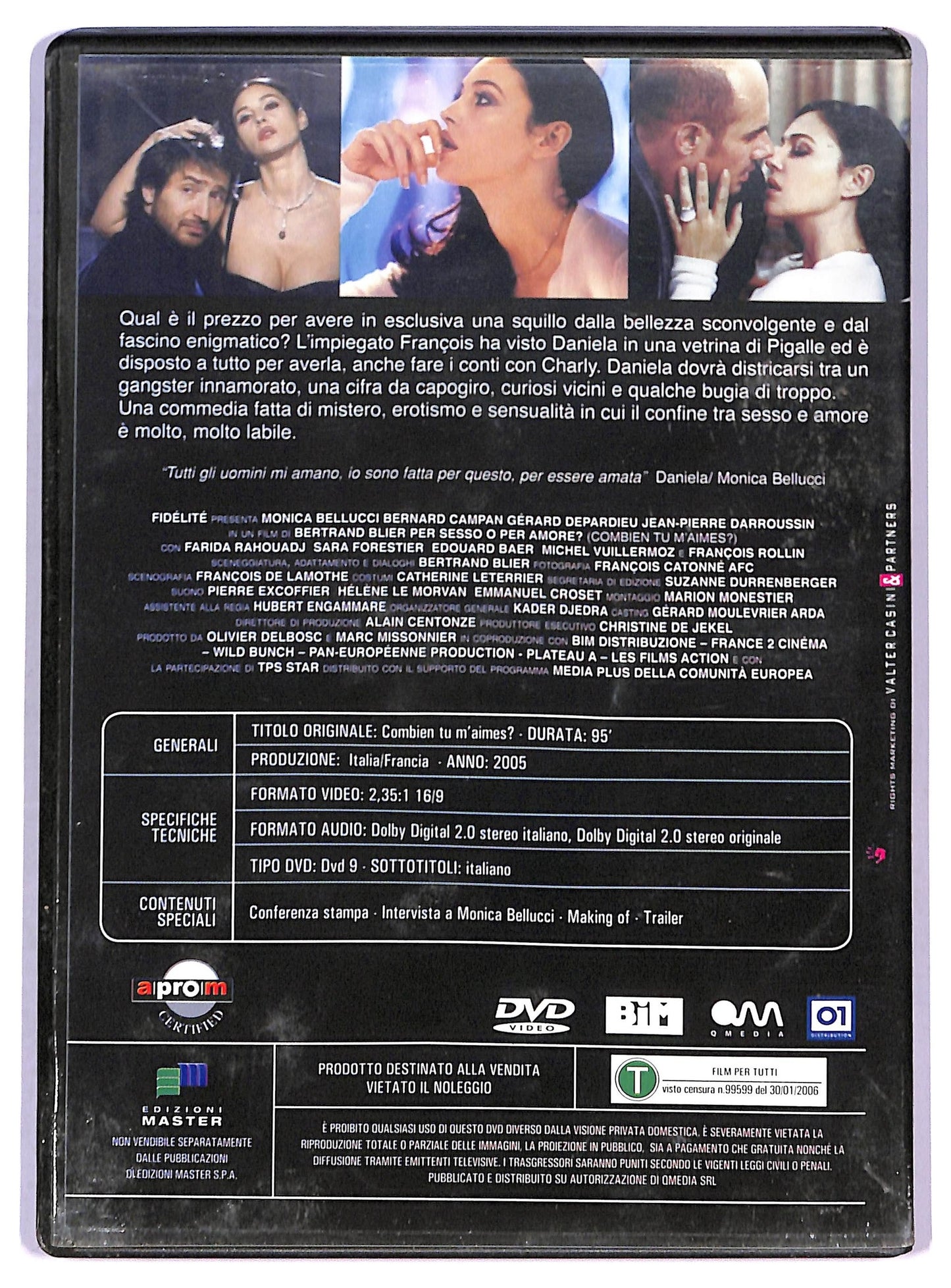 EBOND Per sesso o per amore EDITORIALE DVD D790546
