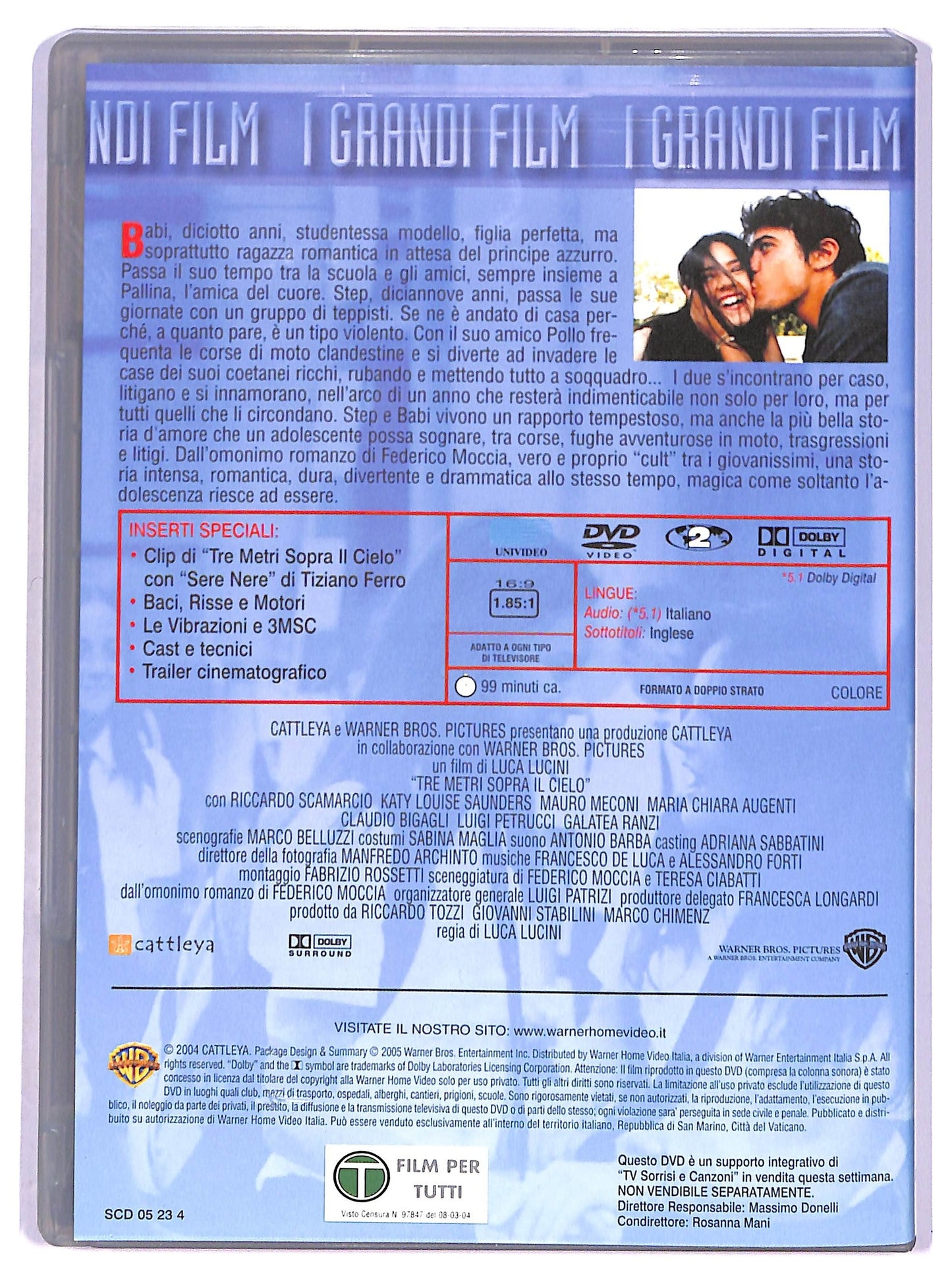 EBOND Tre metri sopra il cielo EDITORIALE DVD D790638