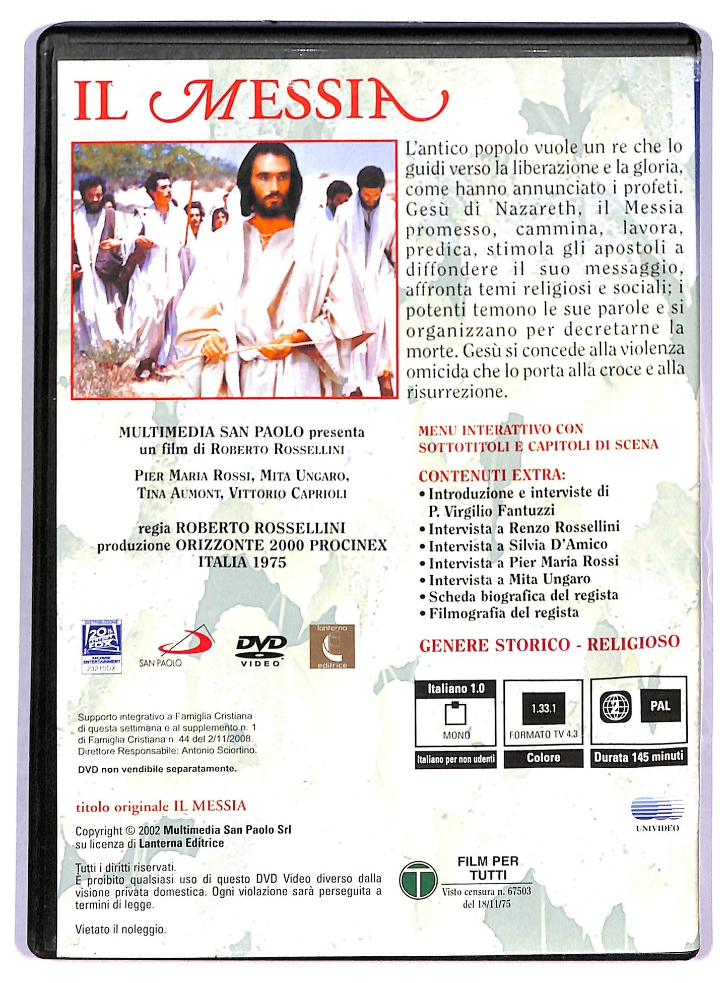 EBOND Il Messia EDITORIALE DVD D790713