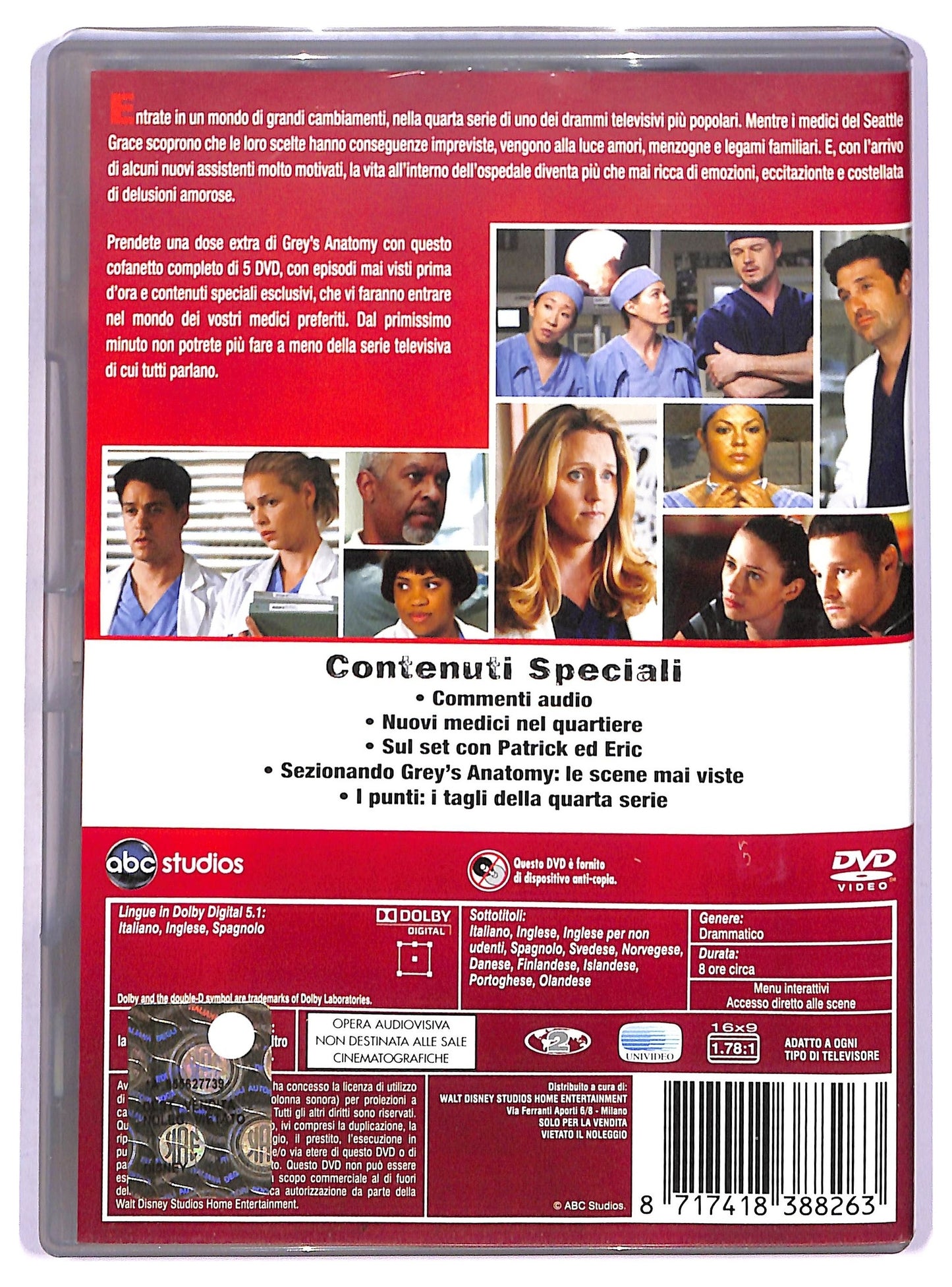 EBOND Grey'S Anatomy Quarta Serie - Expanded DVD D790733