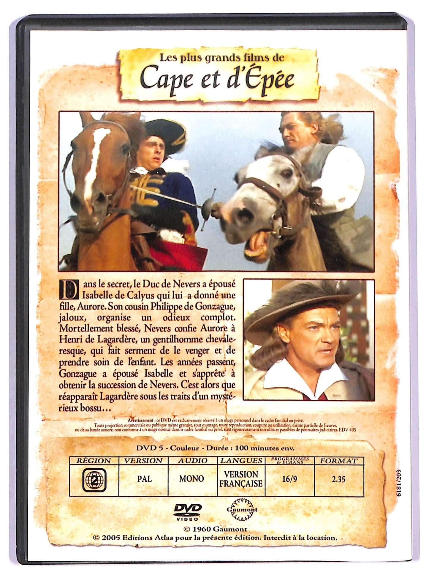 EBOND Le Bossu EDITORIALE DVD D790738