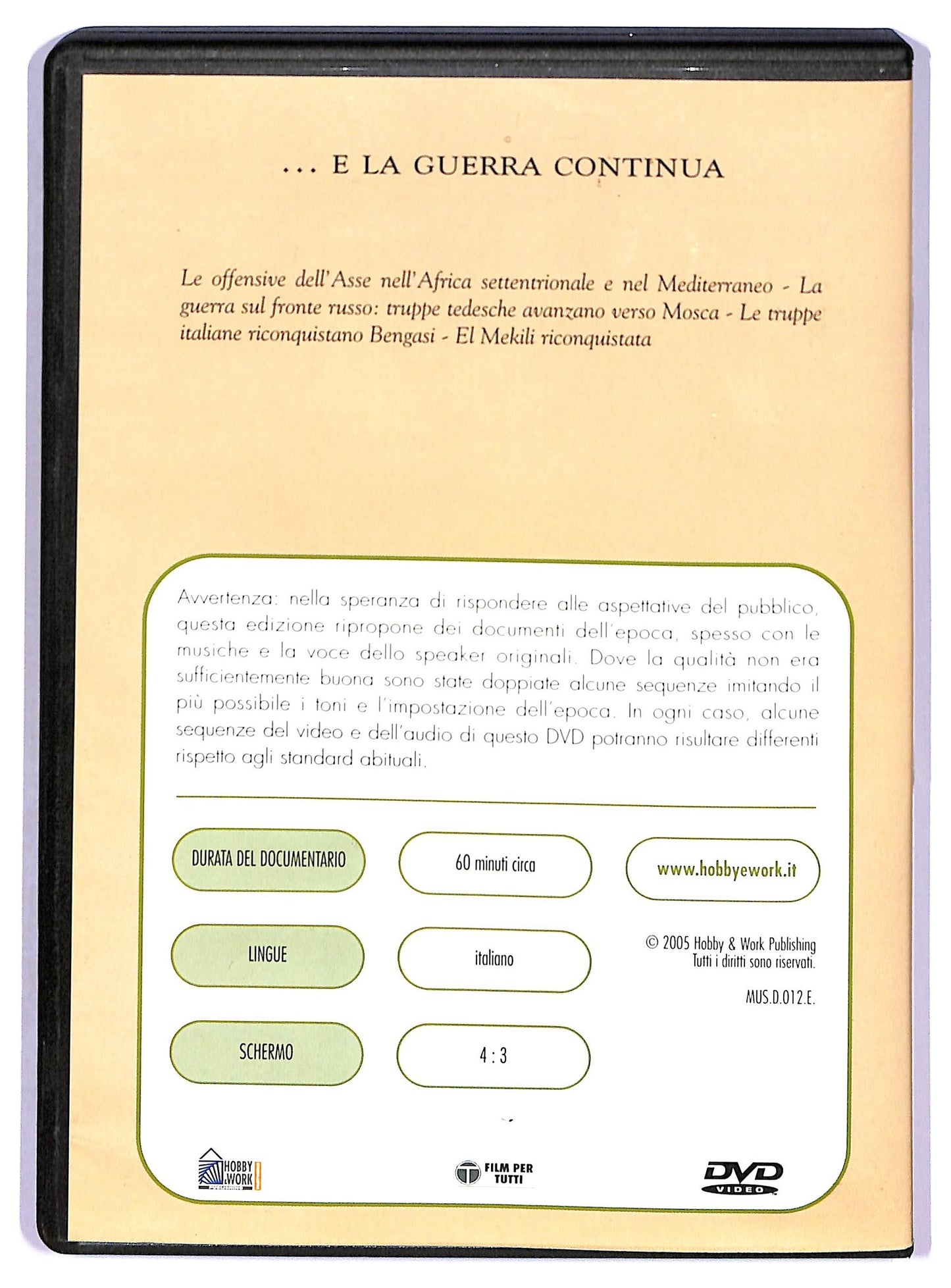 EBOND Mussolini e il fascismo. ... e la guerra continua EDITORIALE DVD D790762