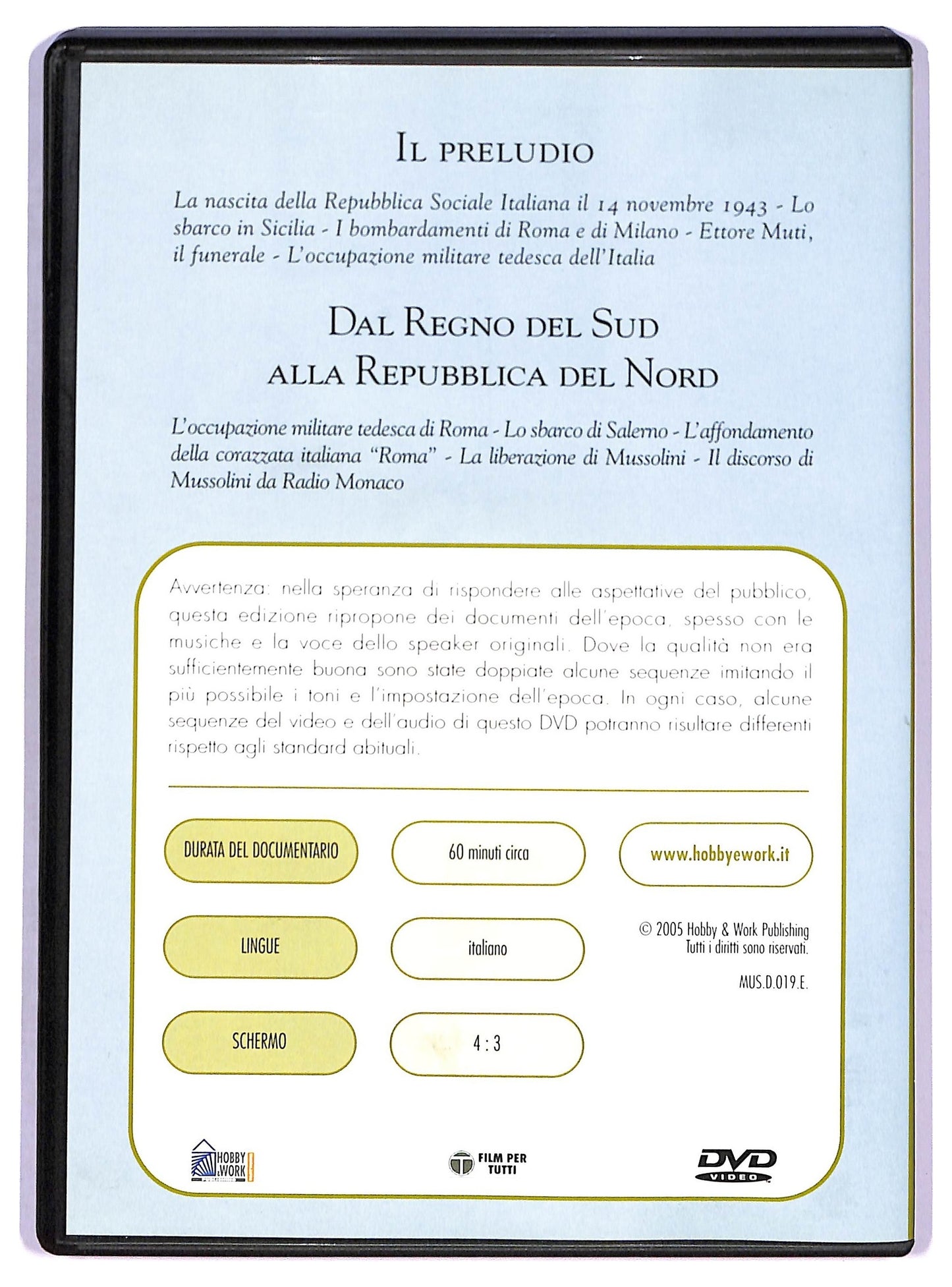EBOND Mussolini e il fascismo - Il Preludio EDITORIALE DVD D790766