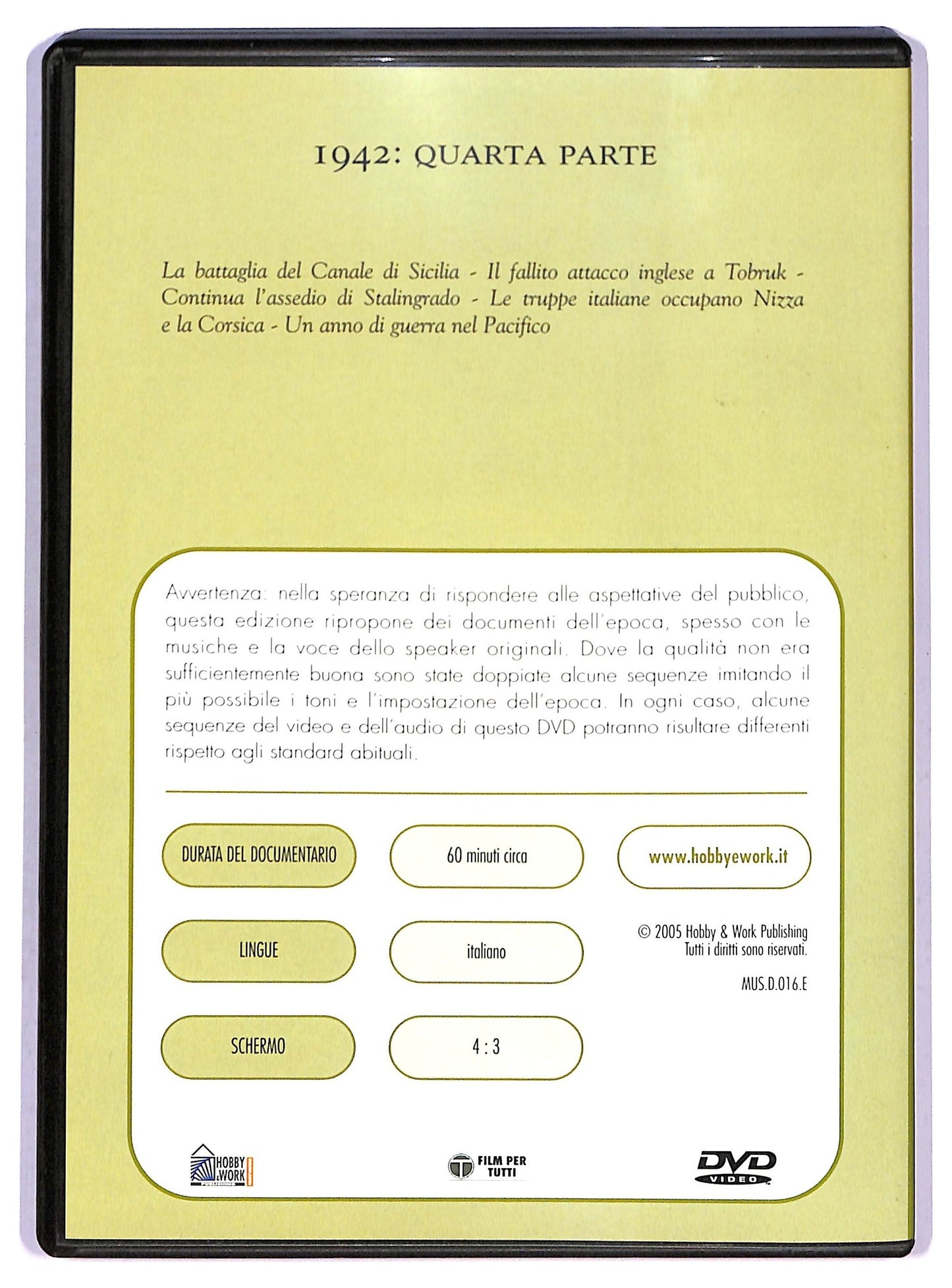 EBOND 1942 - quarta parte EDITORIALE DVD D790806