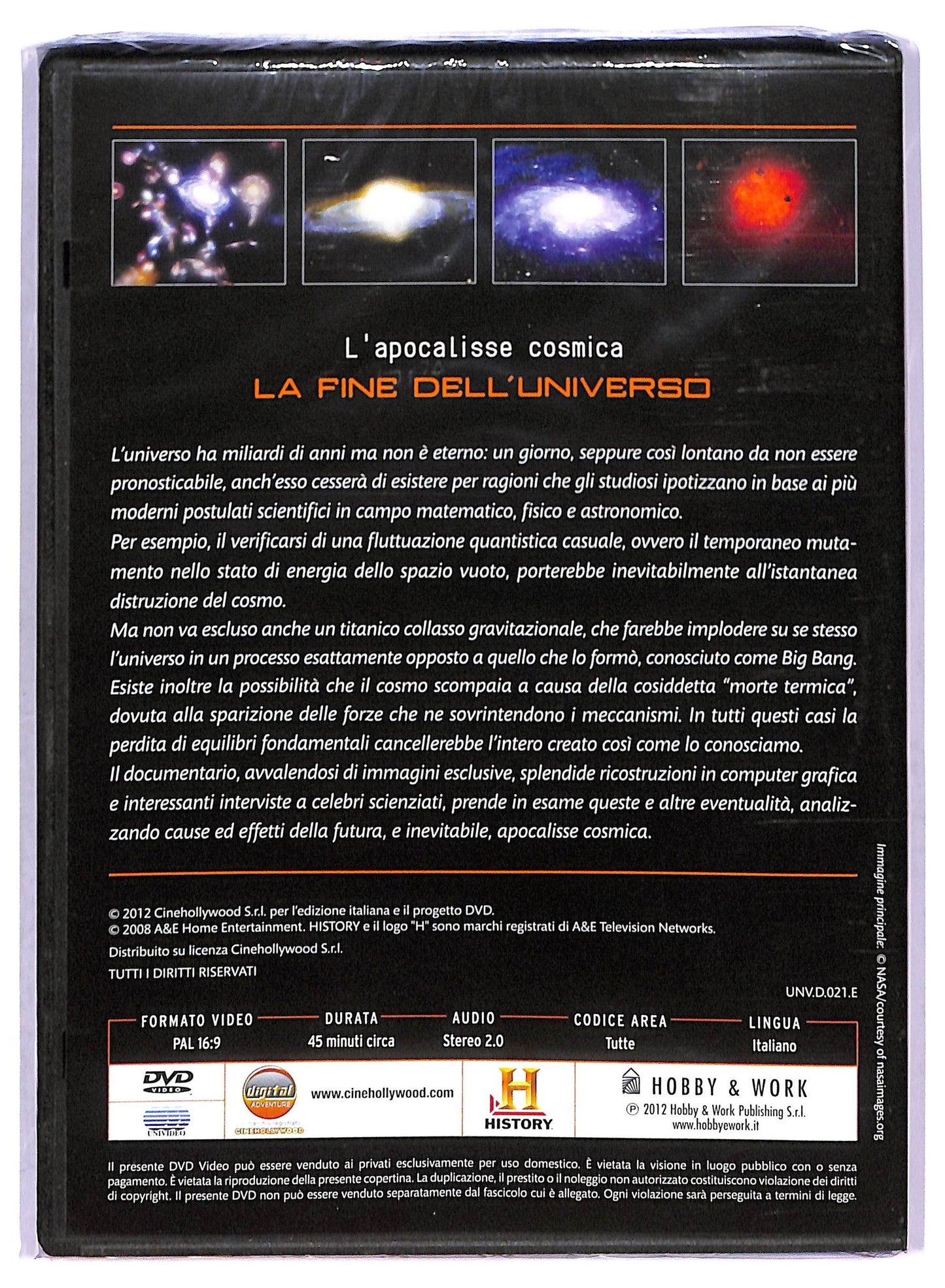 EBOND Spazio History - L'apocalisse Cosmica - La Fine Dell'universo DVD D790837