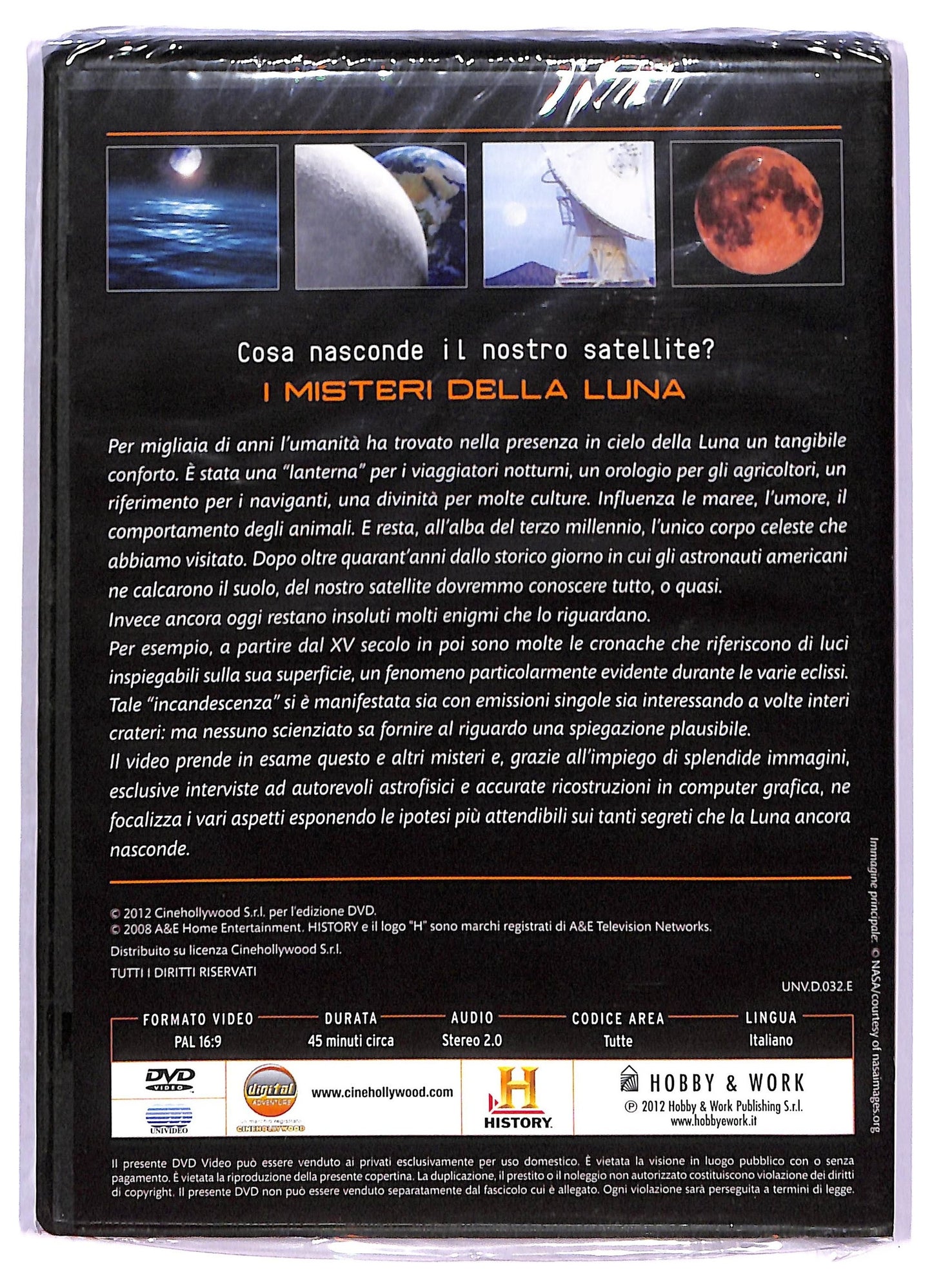 EBOND I misteri della Luna - Spazio History - Cosa nasconde il nostro satellite? - Editoriale Hobby & Work DVD D790840