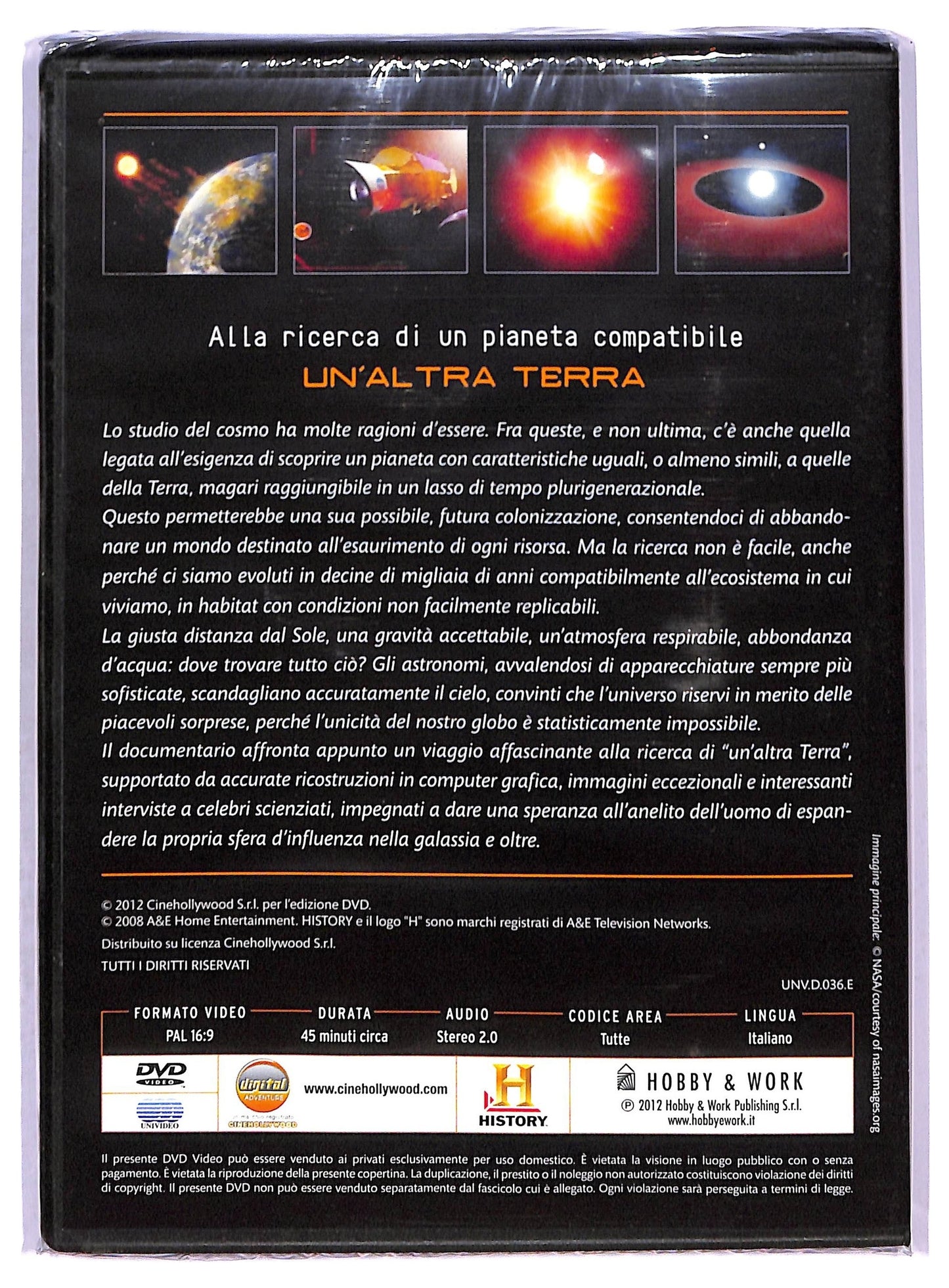 EBOND Un'altra Terra - Spazio History - Alla ricerca di un pianeta compatibile - Editoriale Hobby & Work DVD D790845