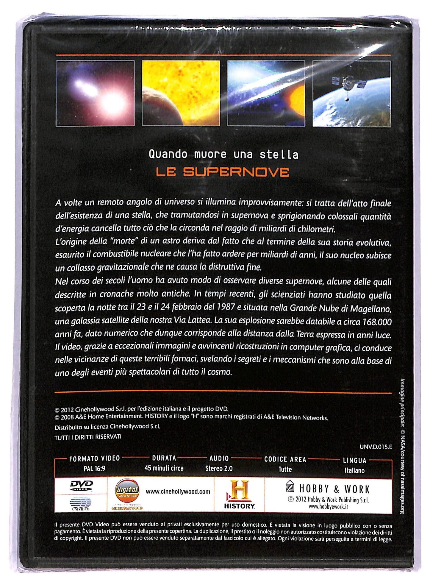 EBOND Le supernove - Spazio History - Quando muore una stella - Editoriale Hobby & Work DVD D790904