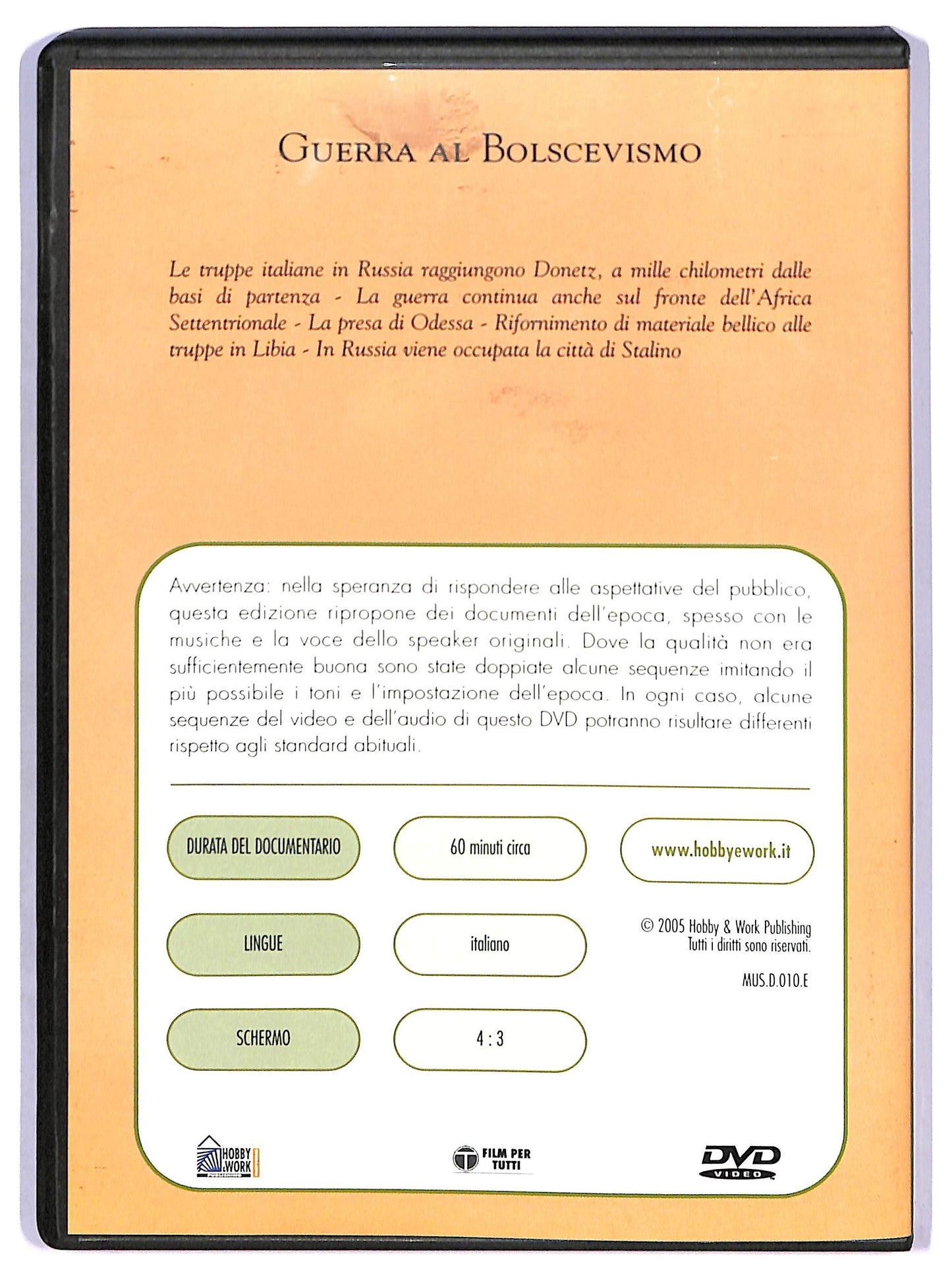 EBOND Mussolini e il fascismo - Guerra al bolscevismo EDITORIALE DVD D790939