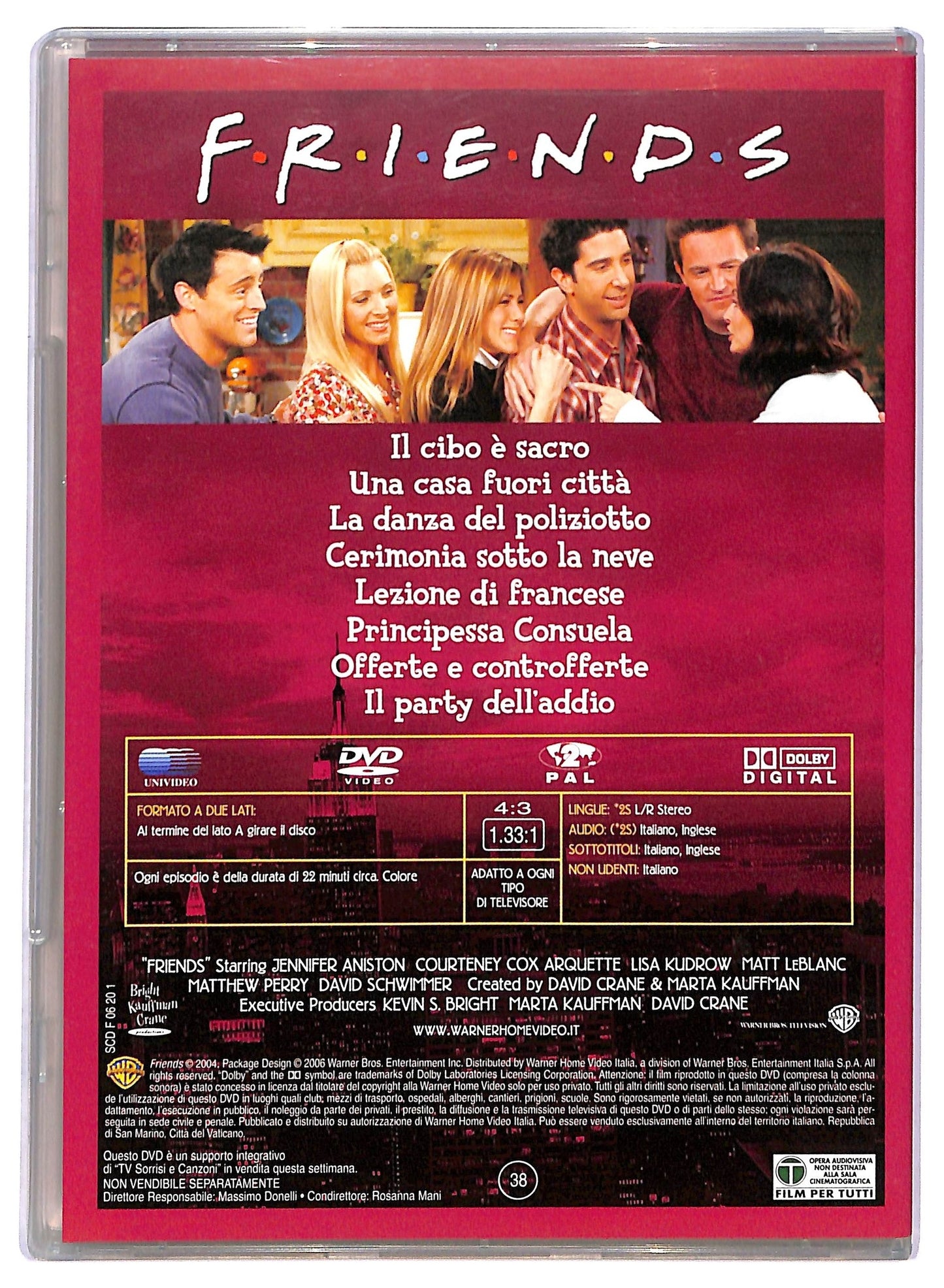 EBOND Friends Stagione 10EDITORIALE DVD D791029