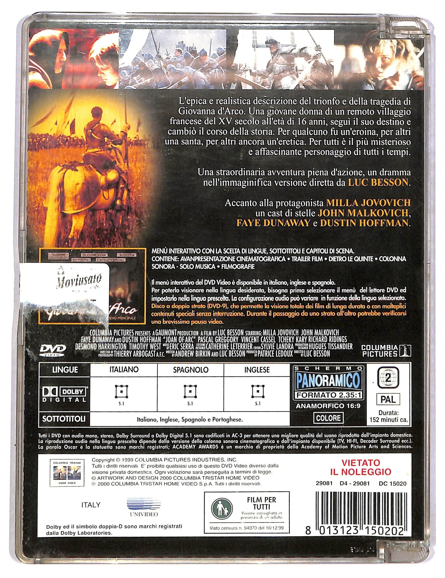EBOND Giovanna d'Arco (film 1999) SJB DVD D791112
