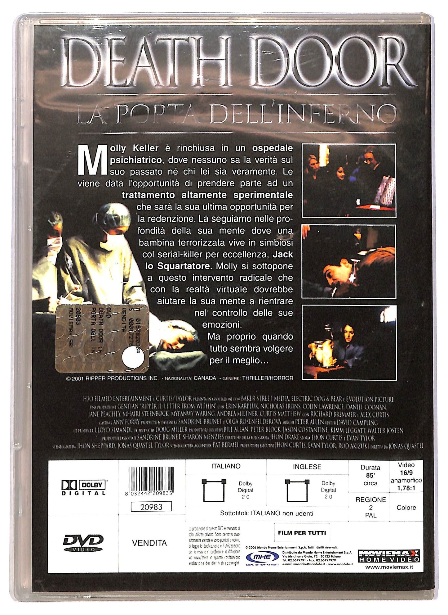 EBOND Death Door - La porta dell'inferno SLIMCASE DVD D791121