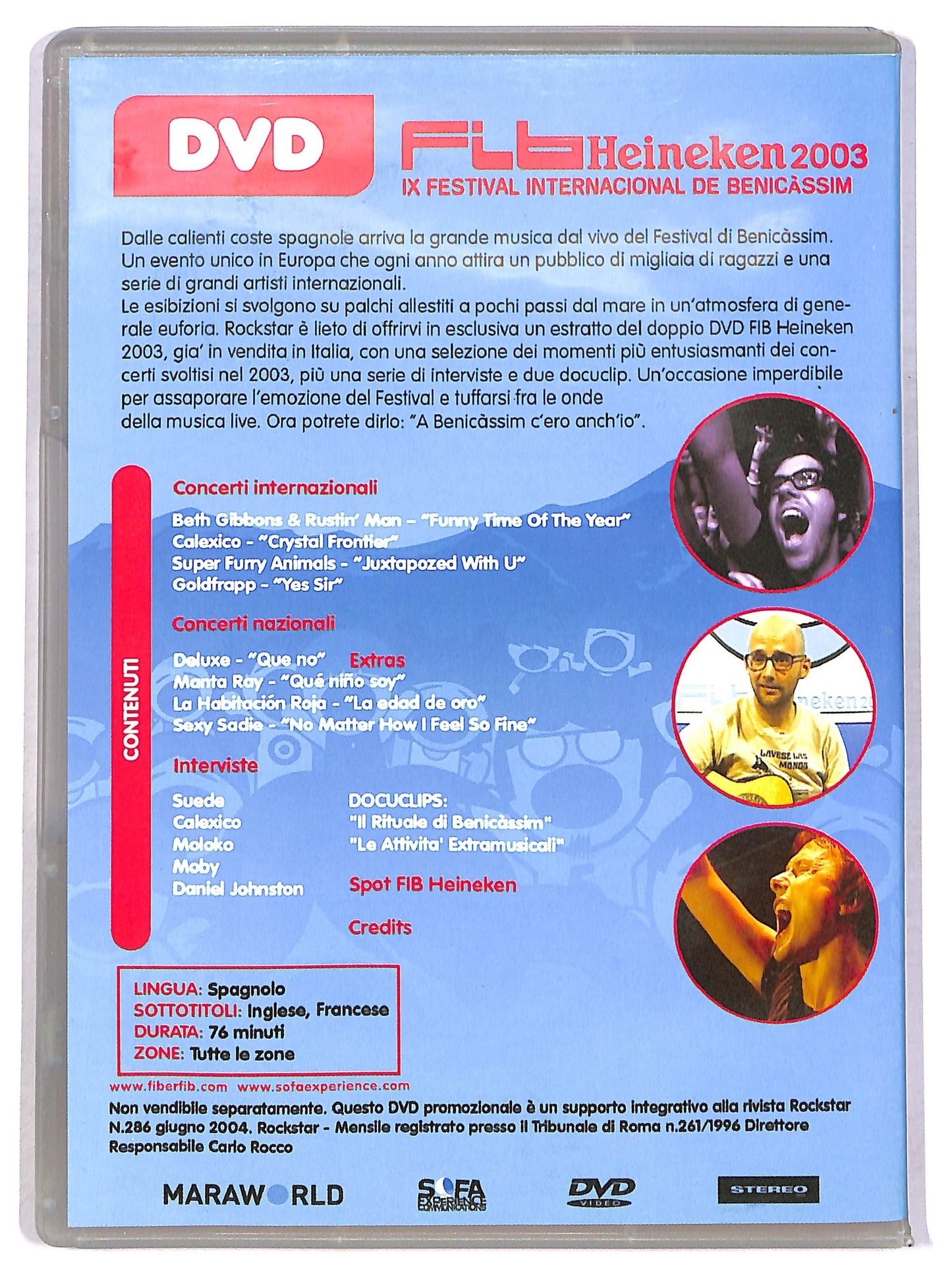 EBOND Fib Heineken 2003 (ix Festival Internacional De Benicassim) DVD D791126