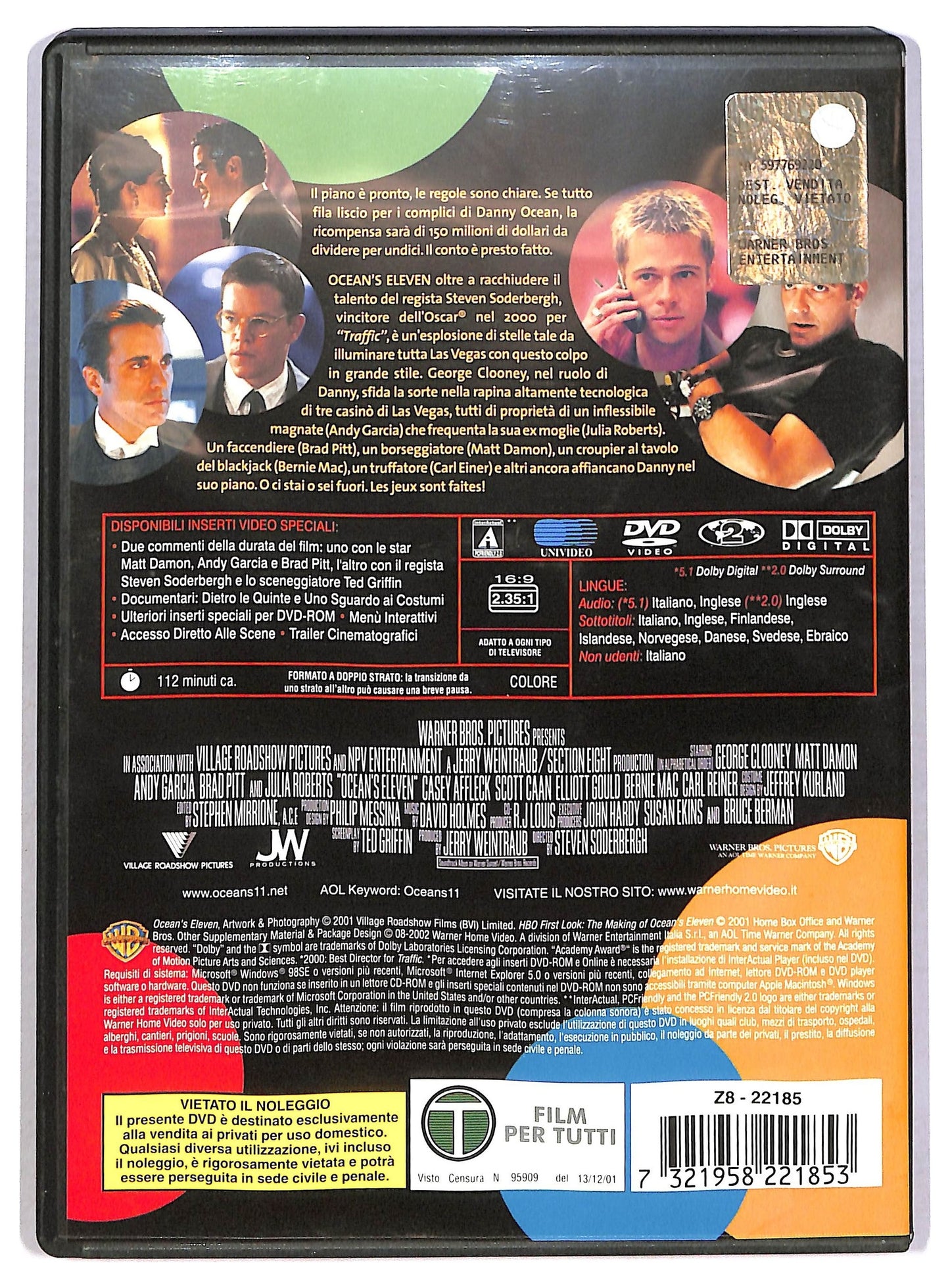 EBOND Ocean's Eleven - Fate il vostro gioco DVD D791131