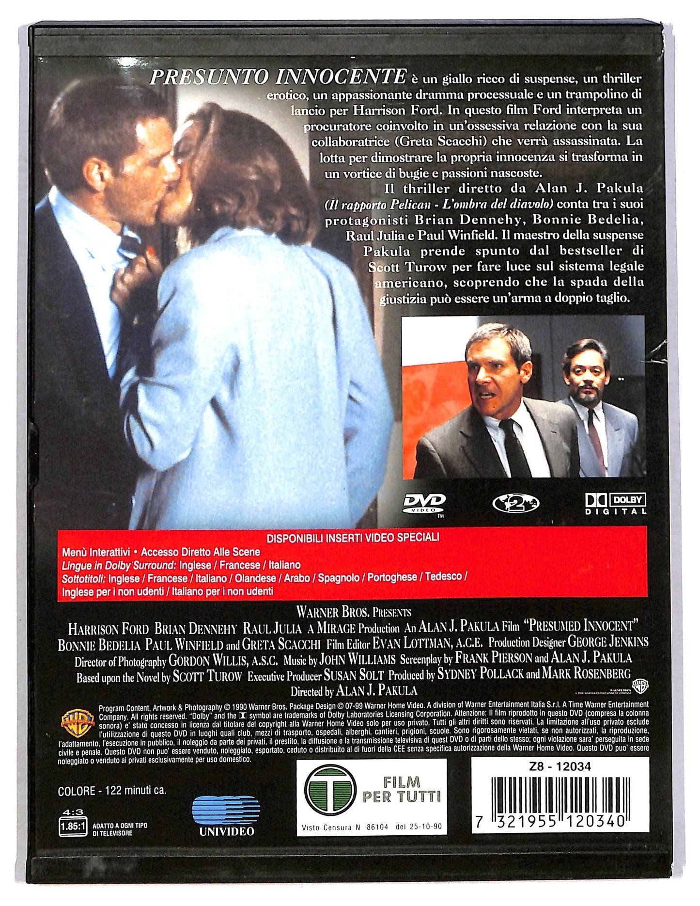 EBOND Presunto Innocente Edizione Warner Snapper DVD D791208