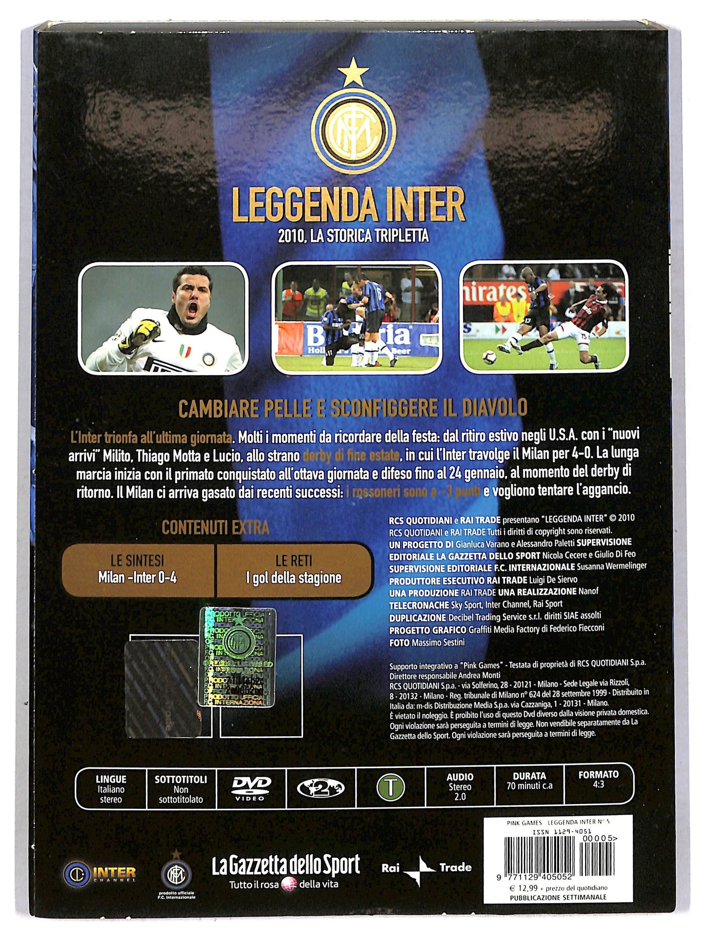 EBOND Leggenda Inter 2010 la storica trip vol 5 - cambiare pelle e EDITORIALE DVD D791212