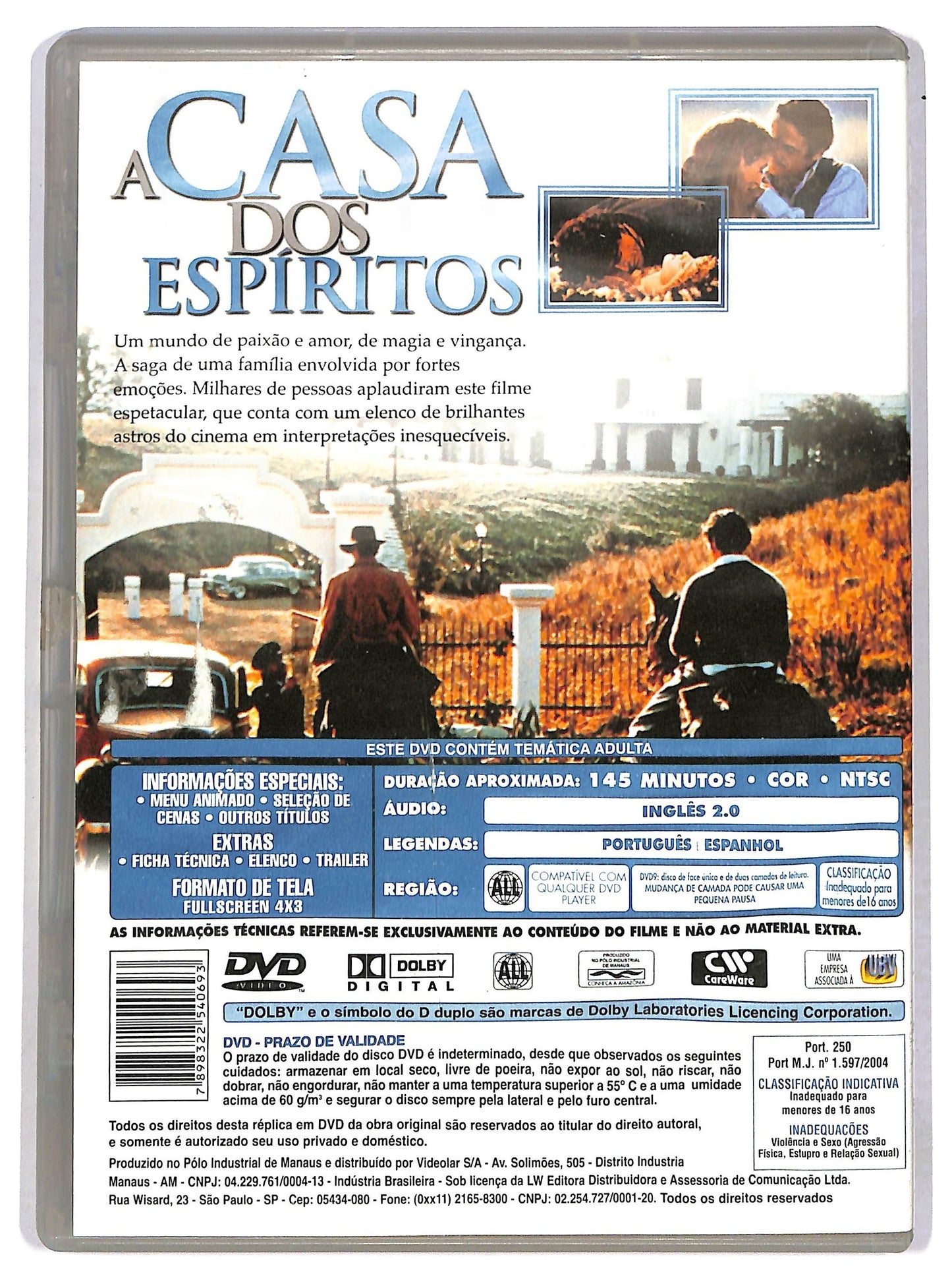 EBOND A casa dos espiritos - NO ITA DVD D791217